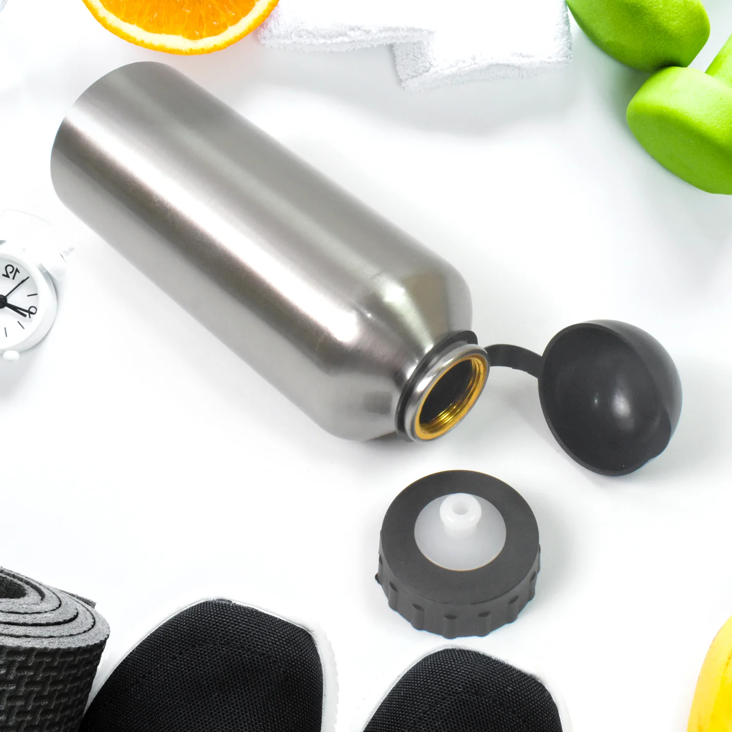 Aluminium Sports Water Bottle Look for Sports Gym (Capacity 500 ML Approx) - Image 6