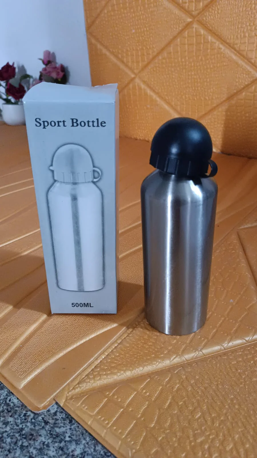 Aluminium Sports Water Bottle Look for Sports Gym (Capacity 500 ML Approx) - Image 7