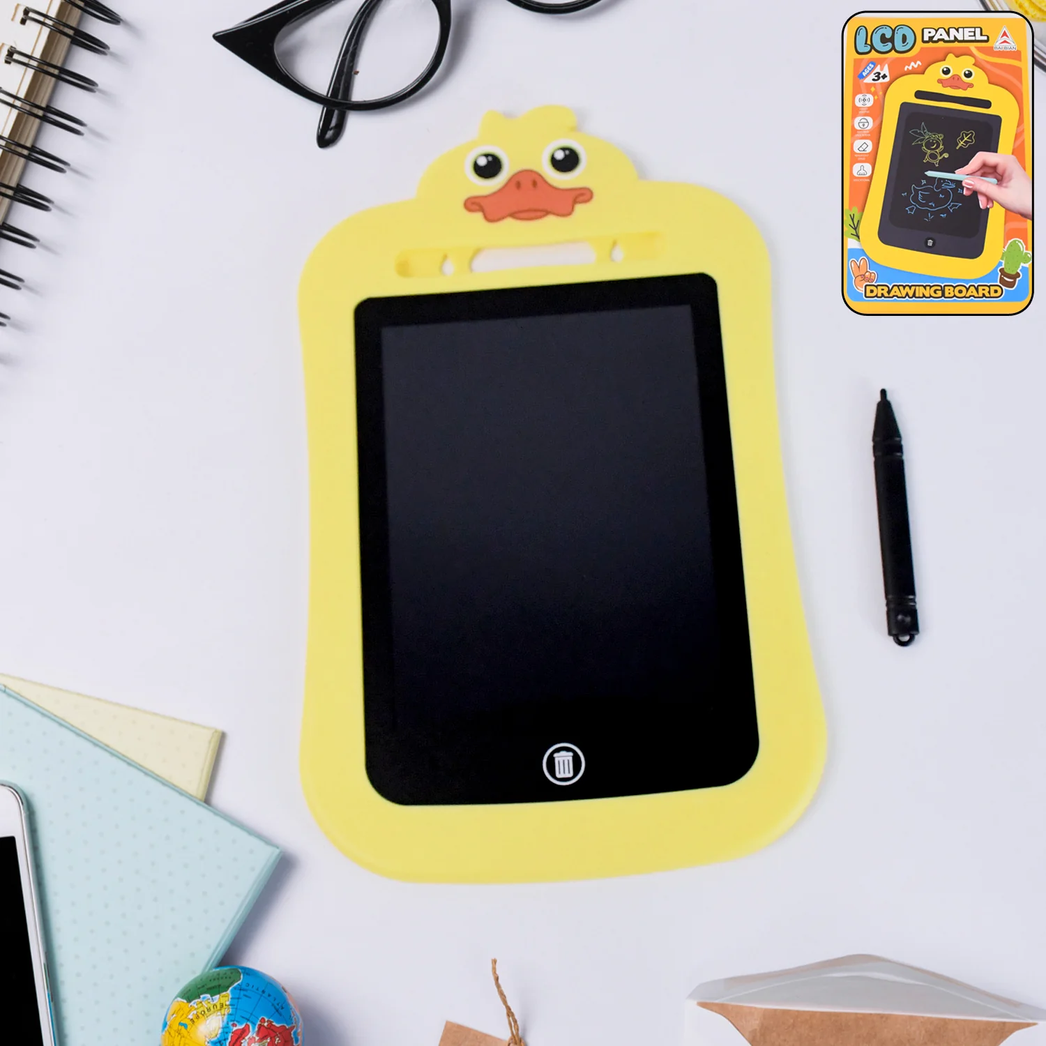 Kids Portable LCD Writing Tablet (1 Pc / Mix Design) - Image 14