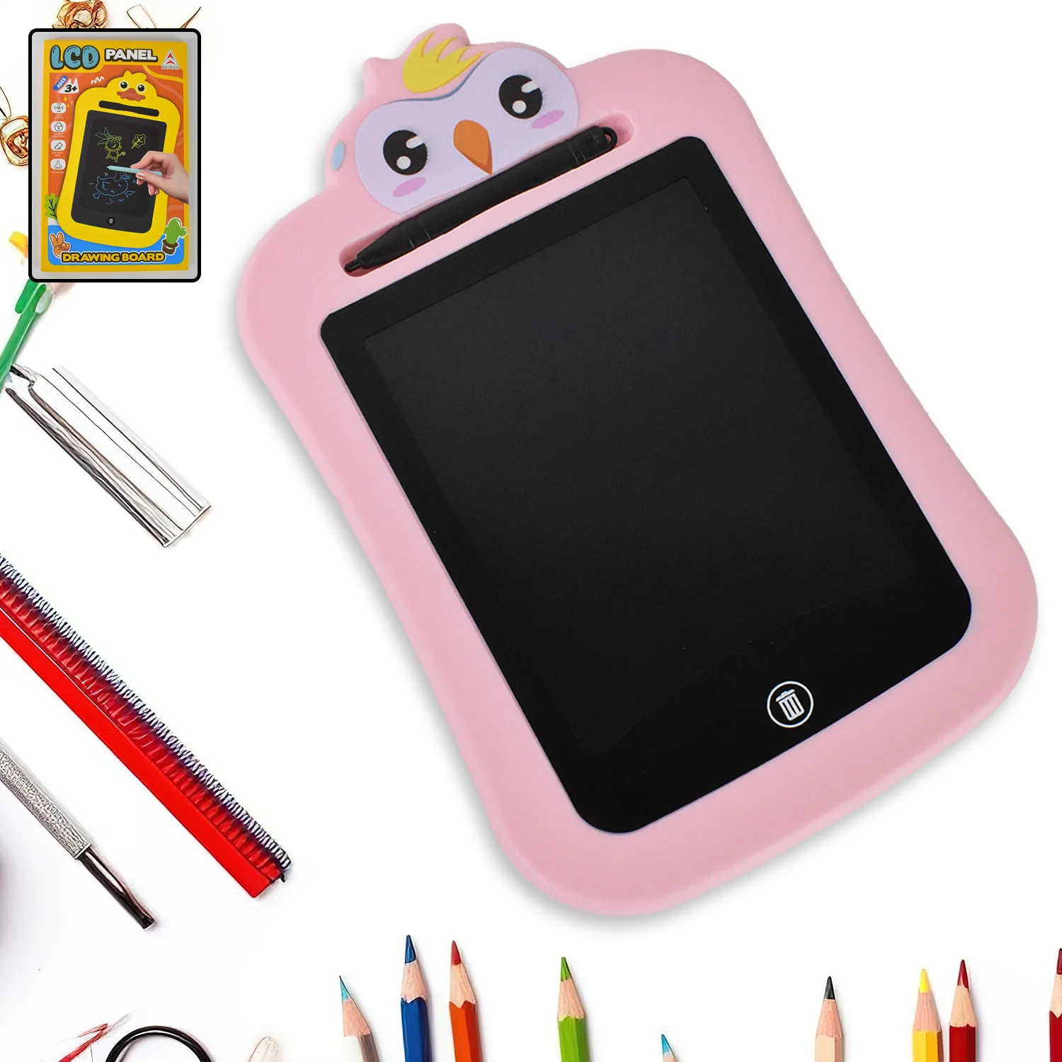 Kids Portable LCD Writing Tablet (1 Pc / Mix Design) - Image 7