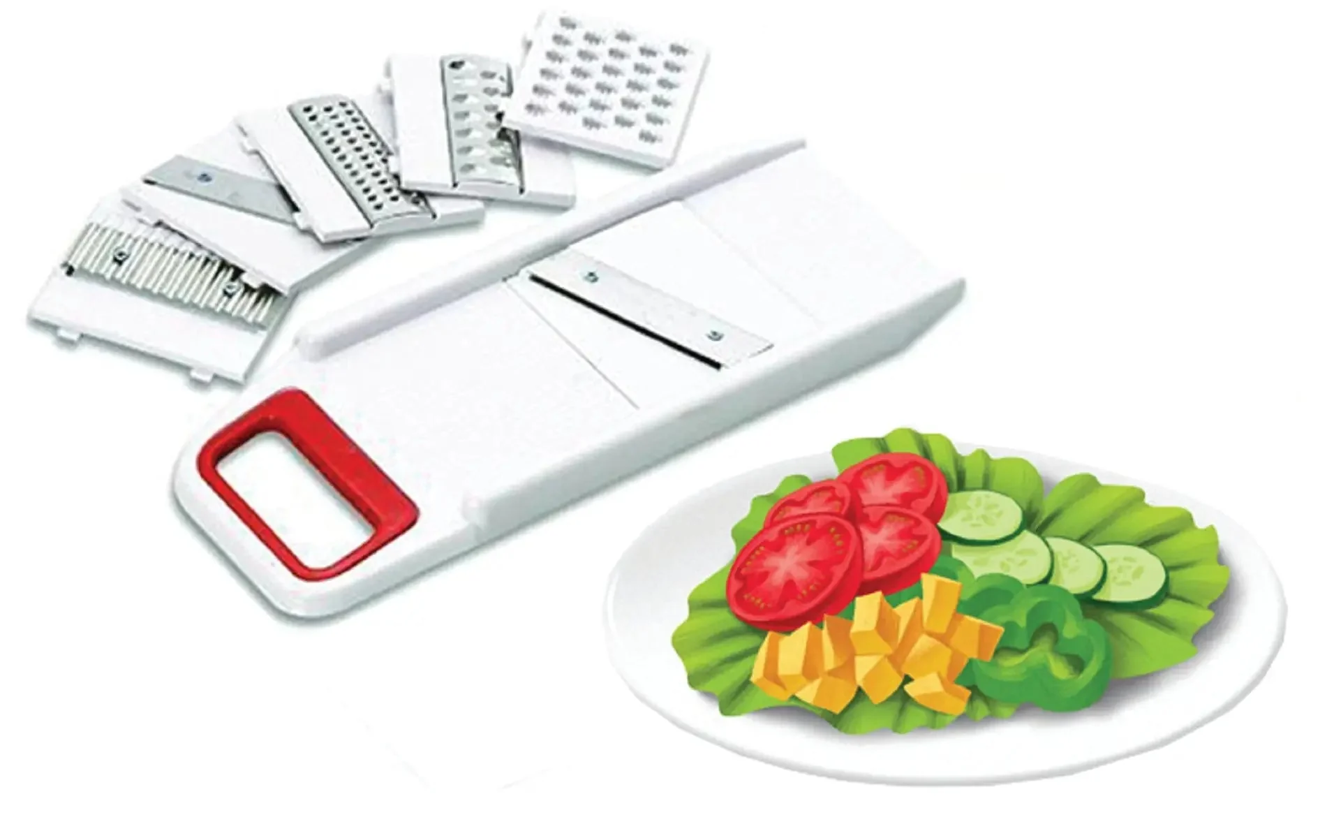 Kitchen Tools - 6 in 1 Multipurpose SLICERS & GRATERS - Image 7