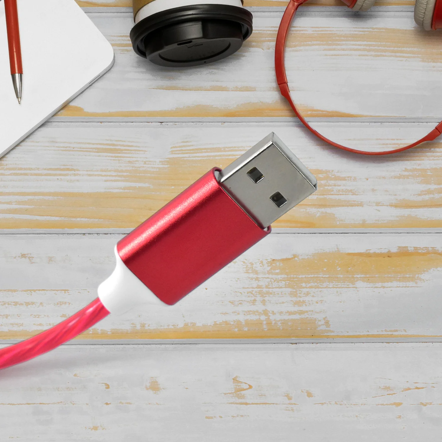 3 in 1 Charging Cable Light Up Fast Charger Lighting Cable (Mix Color) - Image 4