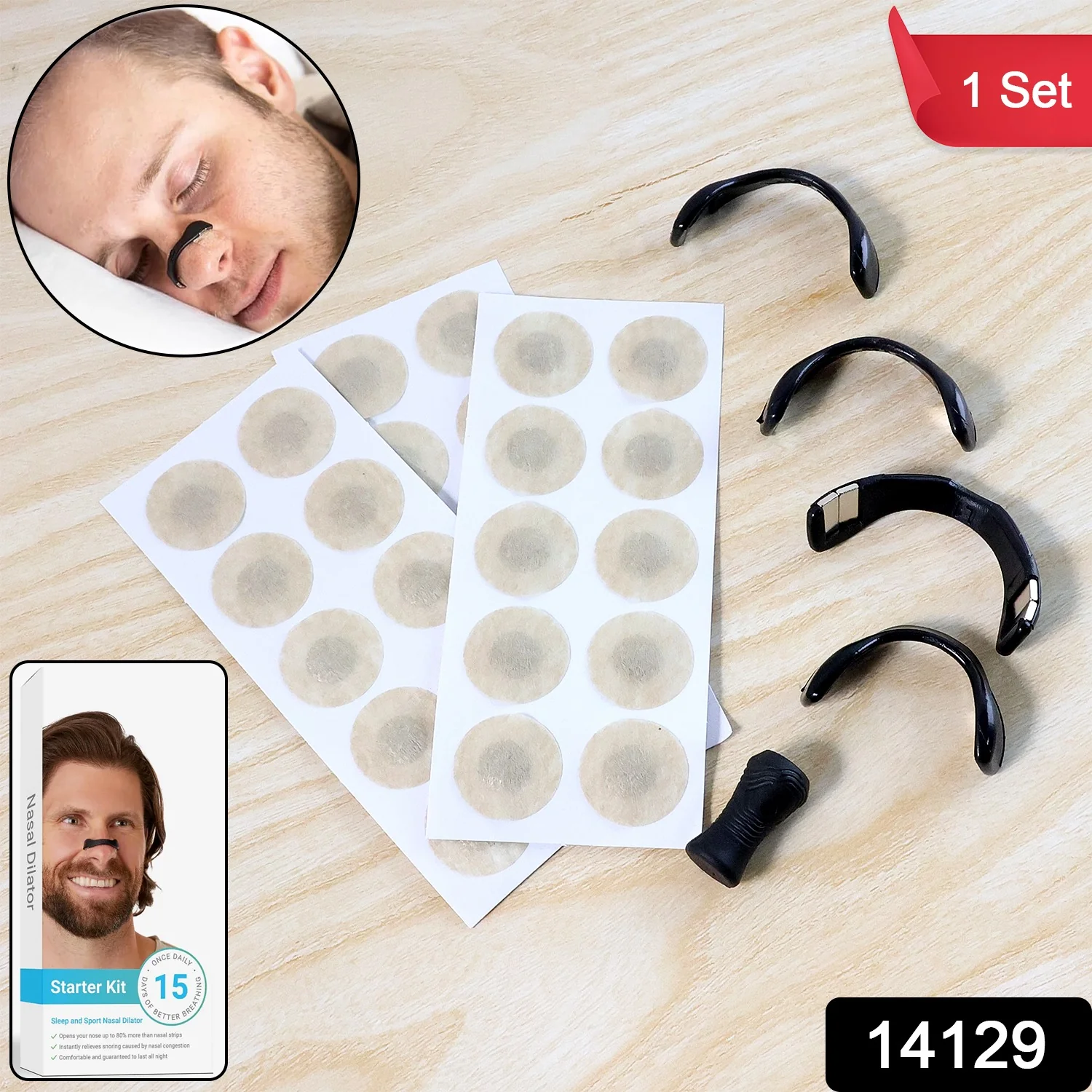 Nasal Strip Starter Kit - Boost Oxygen Intake, Reduce Snoring (1 Set) - Image 2
