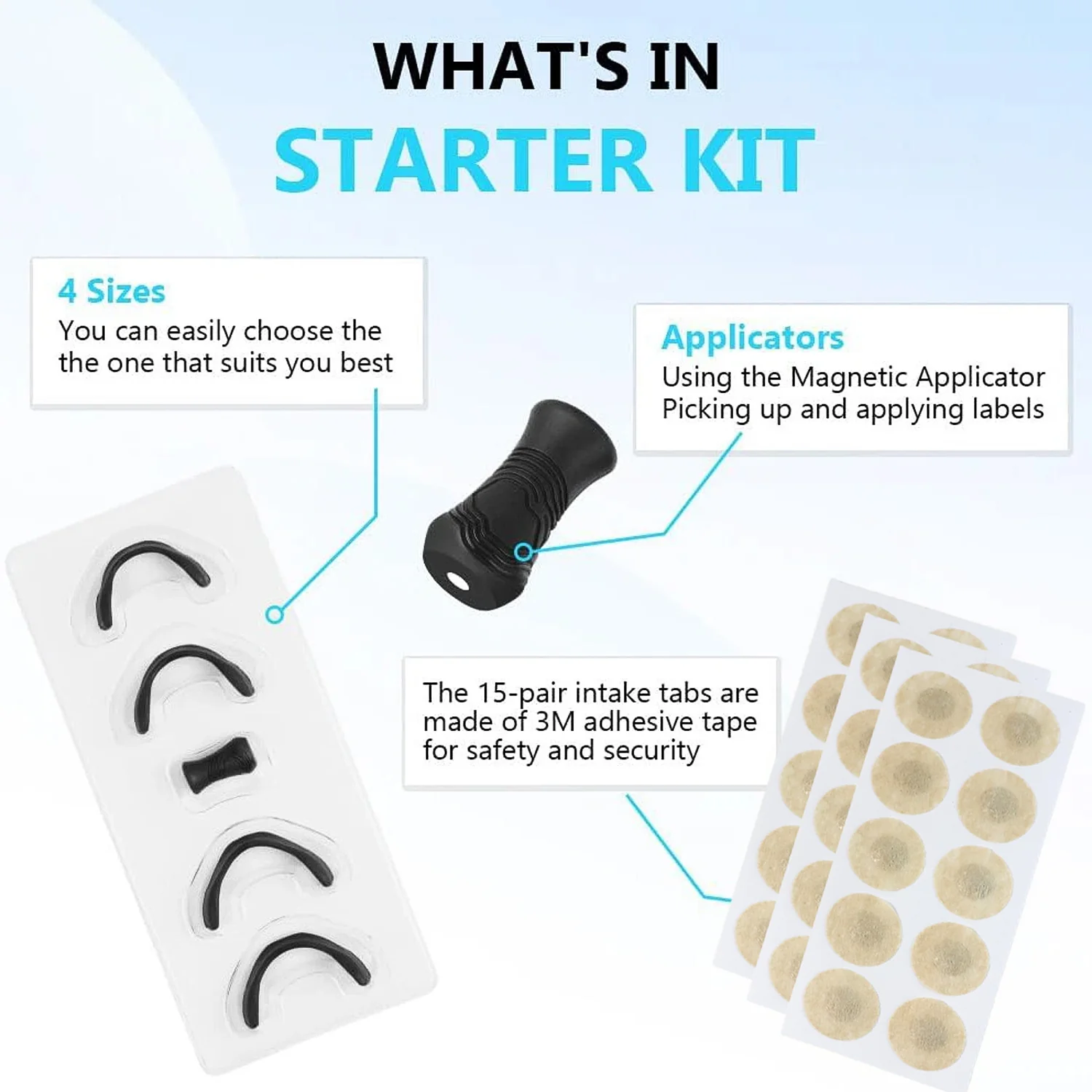 Nasal Strip Starter Kit - Boost Oxygen Intake, Reduce Snoring (1 Set) - Image 8