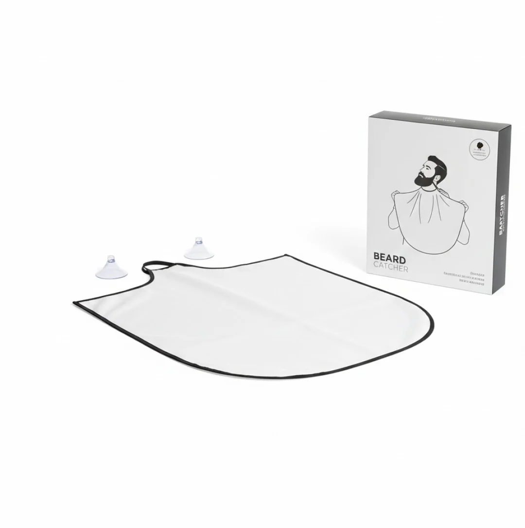 Beard Apron Hair Clippings Catcher Grooming Bib - Image 10