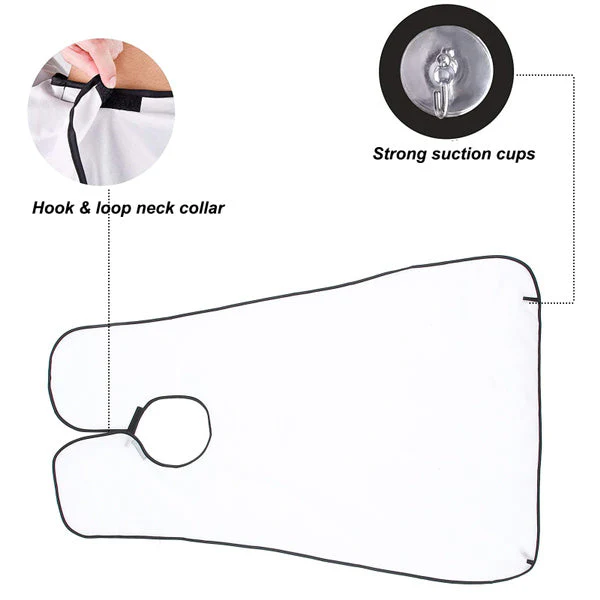 Beard Apron Hair Clippings Catcher Grooming Bib - Image 6