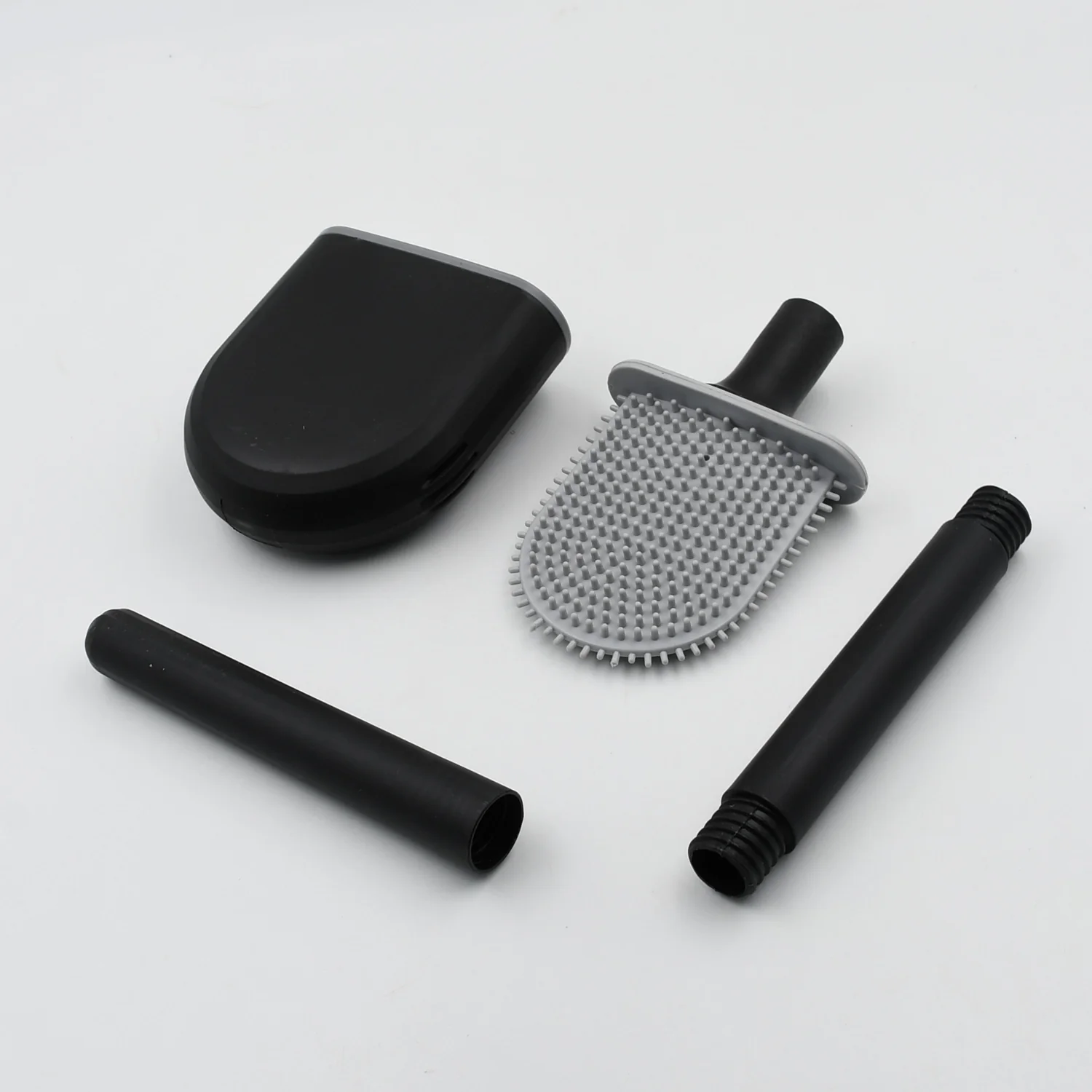 Silicone Toilet Brush with Holder Stand for Bathroom Cleaning - Image 6