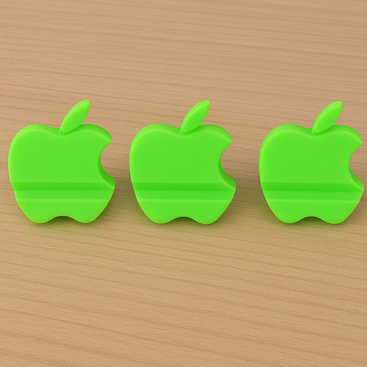 Apple-Shaped Plastic Mobile Phone Holder (3 Pc & mix color) - Image 7