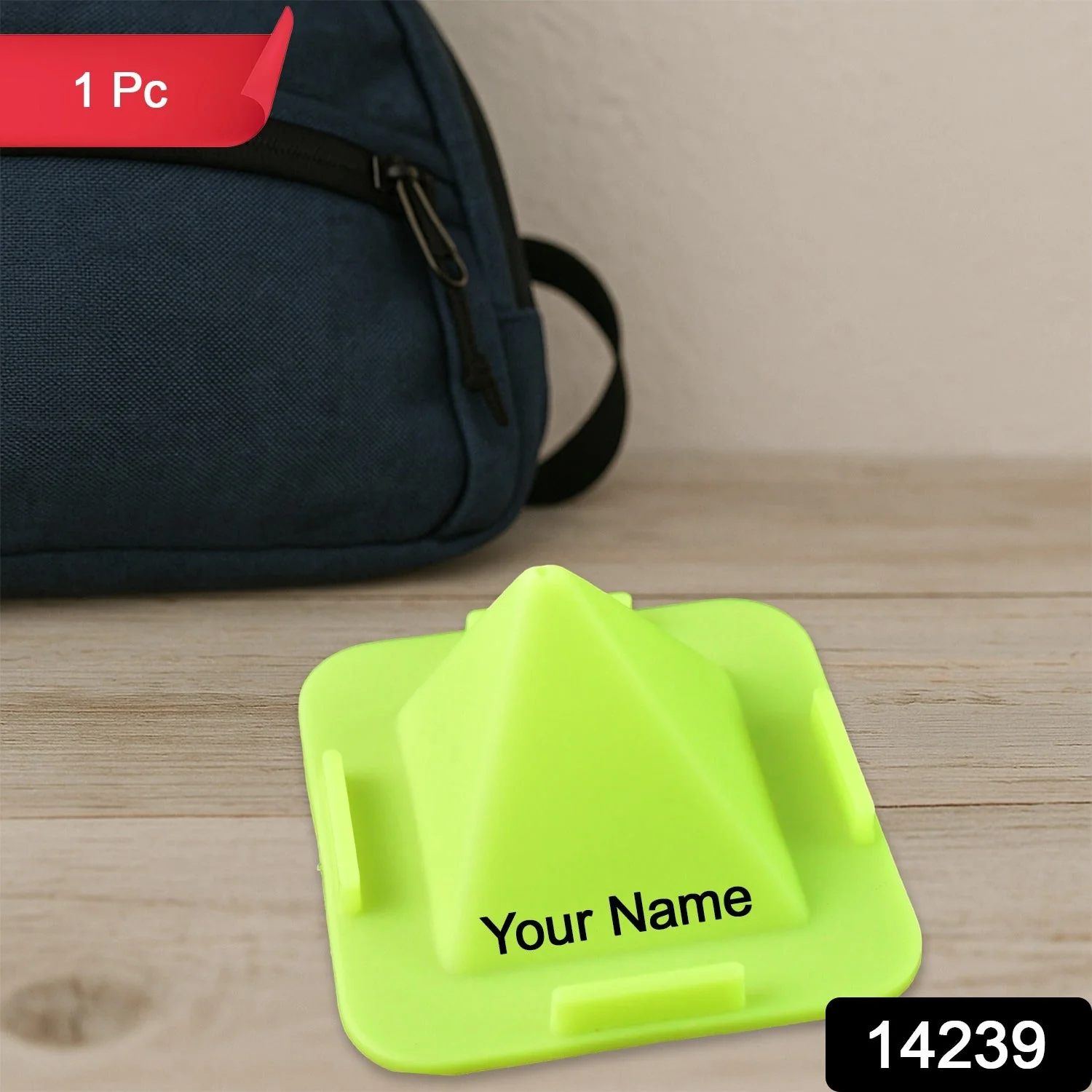 Customized / Personalized Pyramid Shape Desktop/ Table Mobile Holder Stand - Image 2