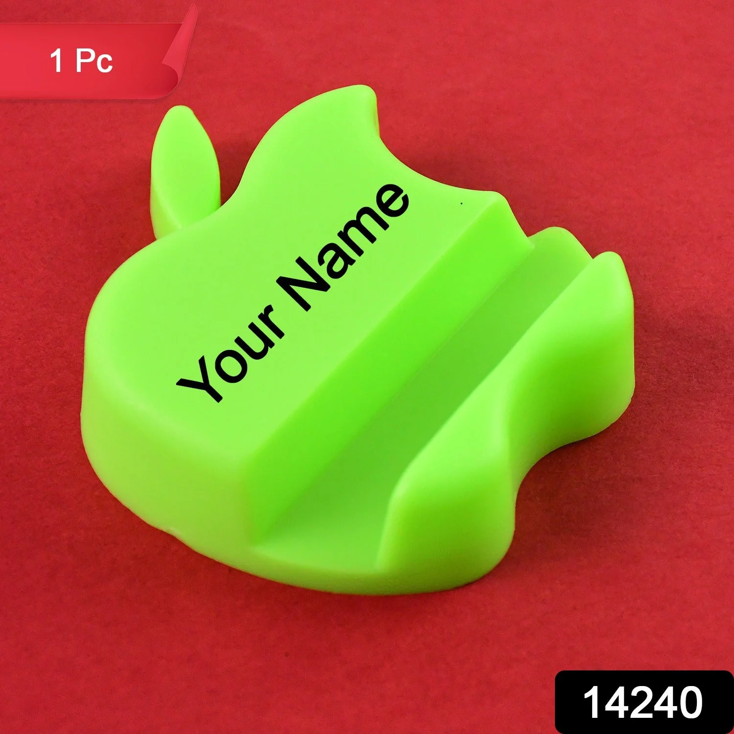 Customized / Personalized Apple-Shaped Plastic Mobile Phone Holder (1 pc & mix color) - Image 2