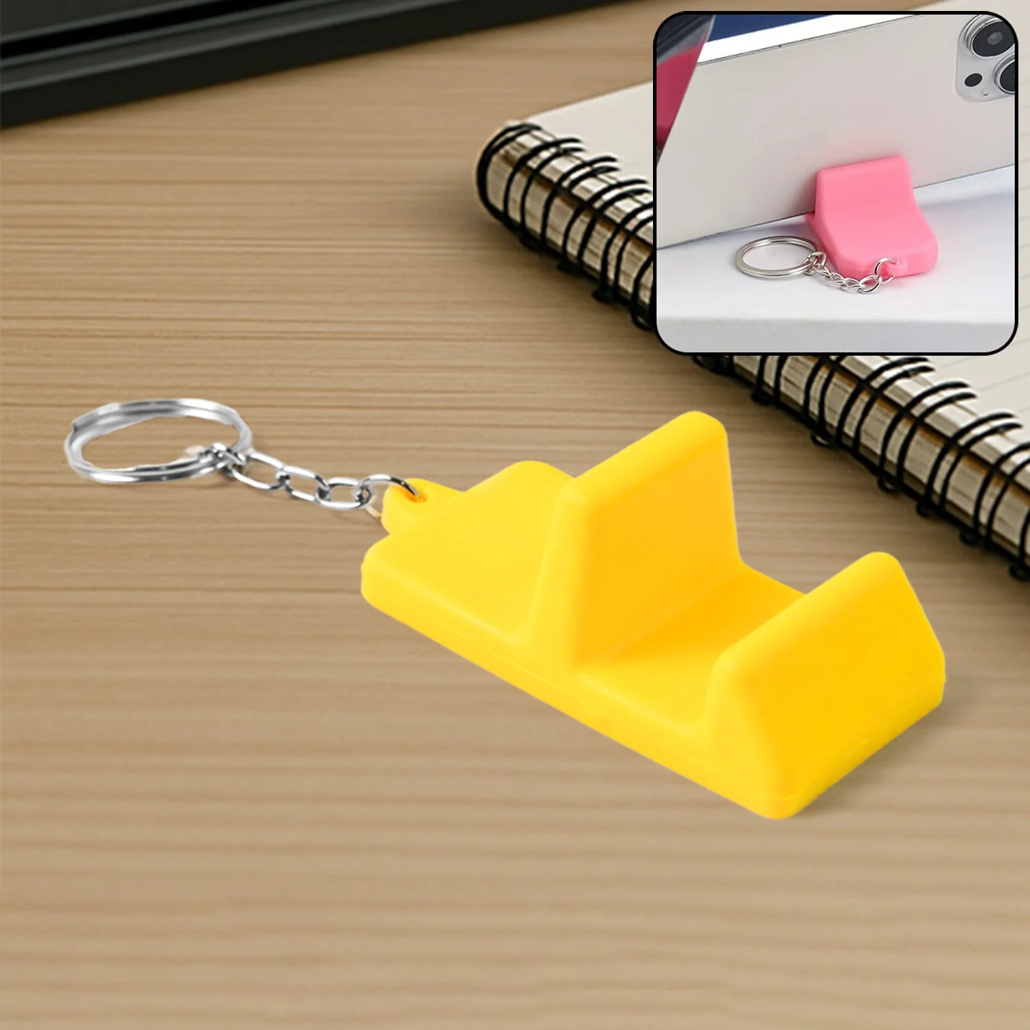 Customized / Personalized Plastic 2-in-1 Mobile Stand Keychain (1 Pc) - Image 3