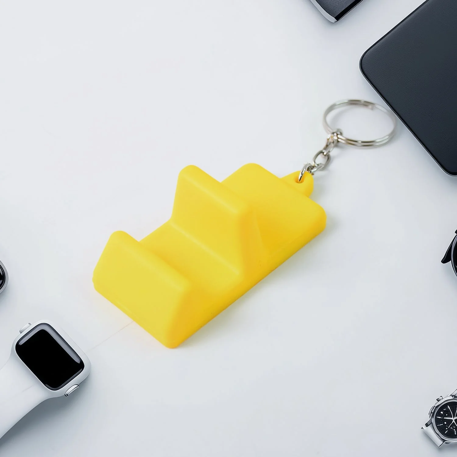 Customized / Personalized Plastic 2-in-1 Mobile Stand Keychain (1 Pc) - Image 6
