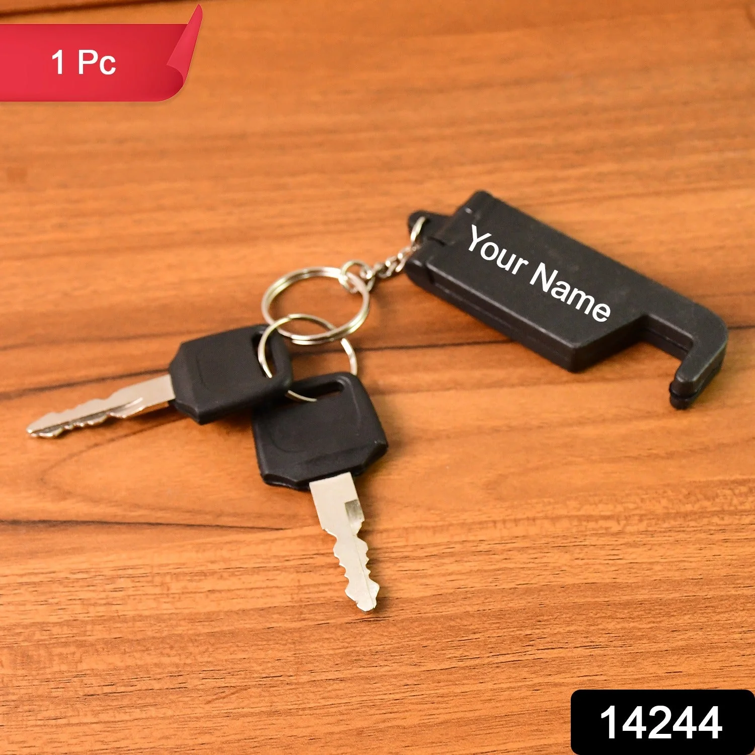 Personalized 2-in-1 Plastic Keychain with Mobile Stand & Holder (1 Pc) - Image 2