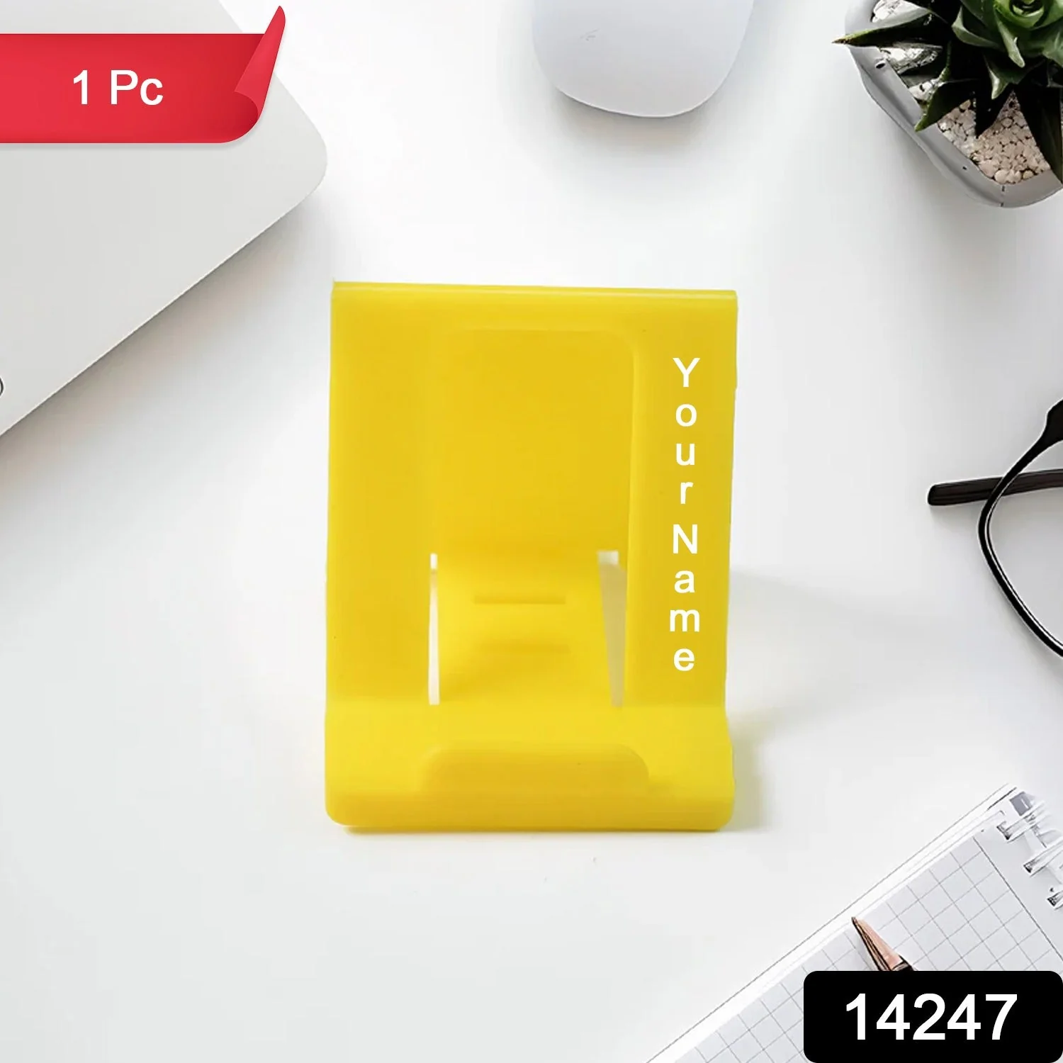 Customized / Personalized Adjustable Plastic Mobile Phone Stand (1 Pc / Mix Color) - Image 2