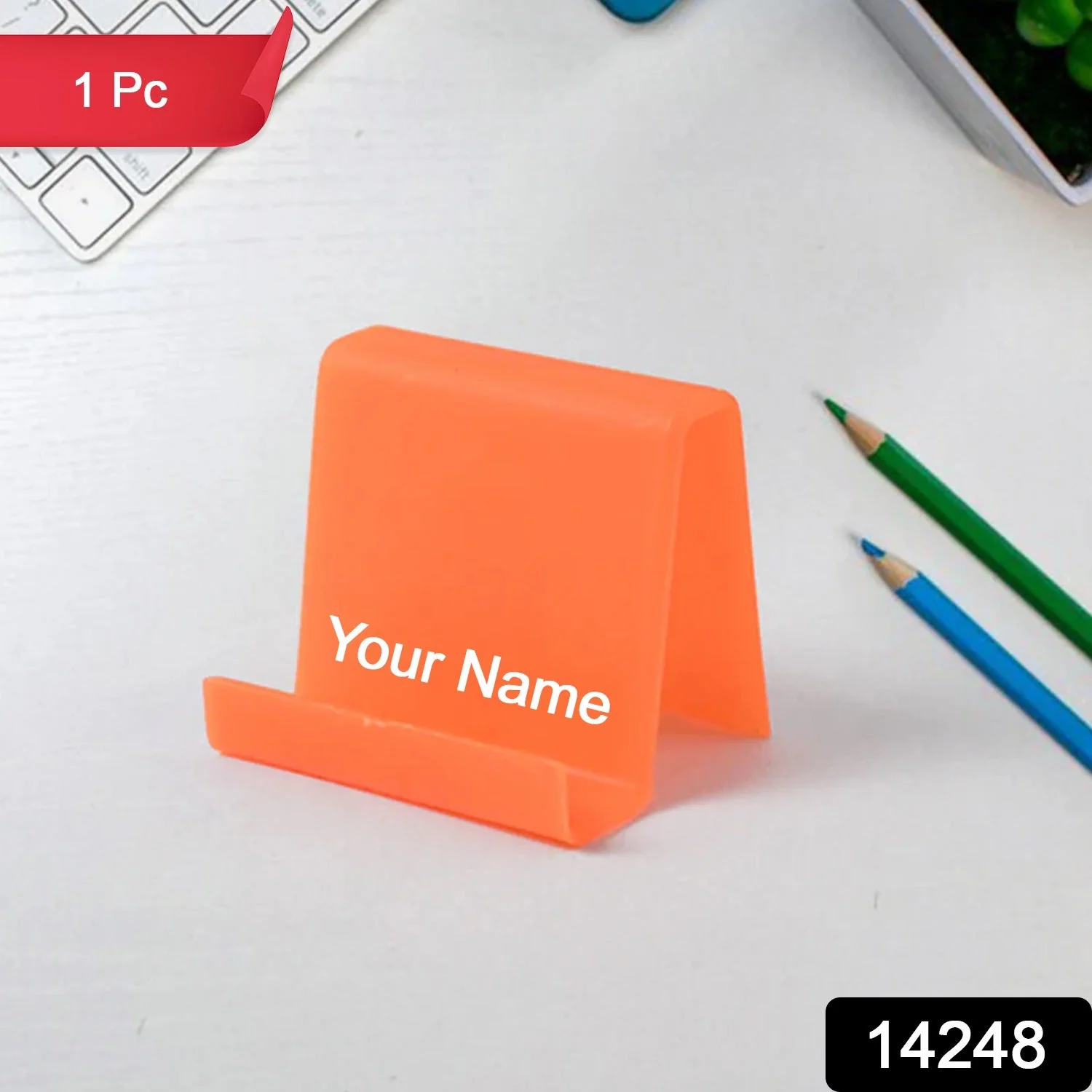 Customized Plastic Mobile Stand – Durable Holder with Angled Support (1 Pc) - Image 2