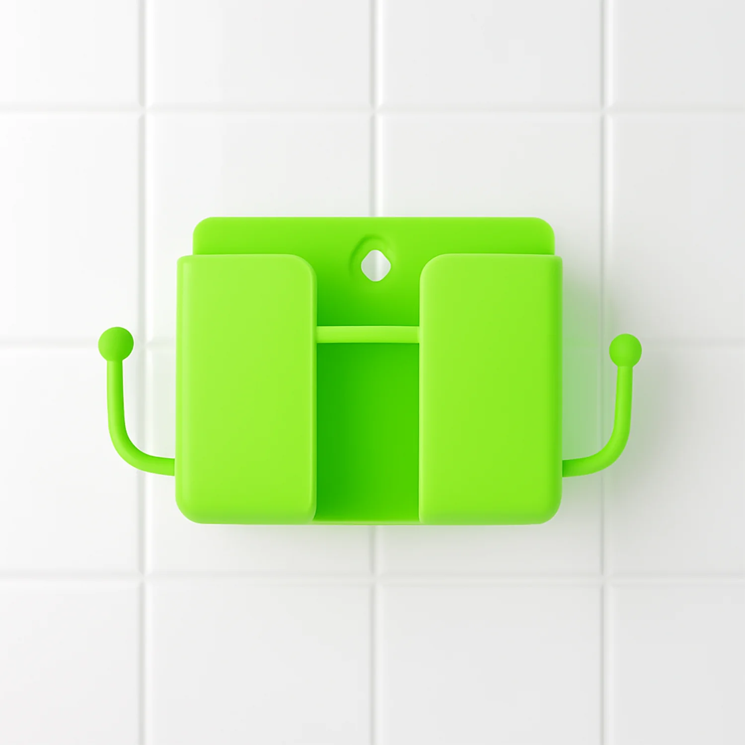 1 Pc Neon Green Wallmount Mobile Stand With Hook - Image 4