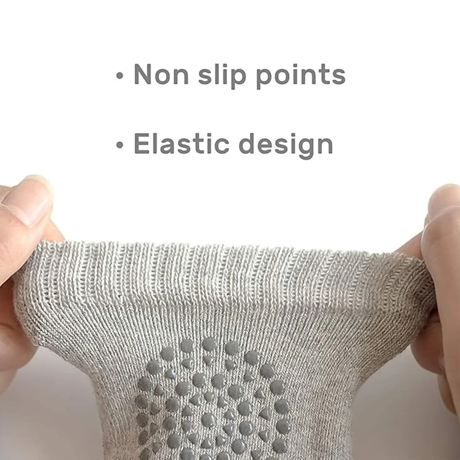 Grey Toddler Wool Knit Leg Warmer (Knee Guard) - Image 3