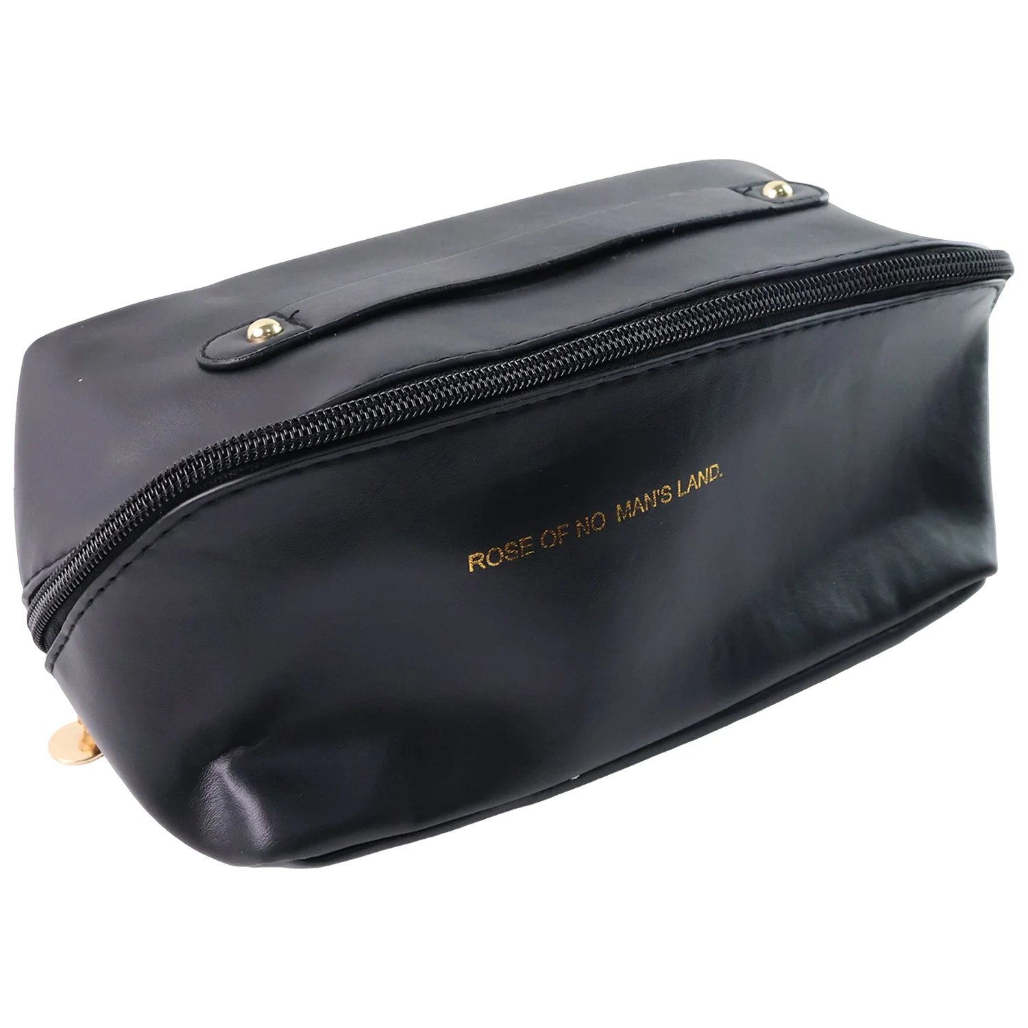 Premium Black Travel Makeup & Toiletry Organizer Pouch with Zipper & Handle (1 Pc) - Image 5