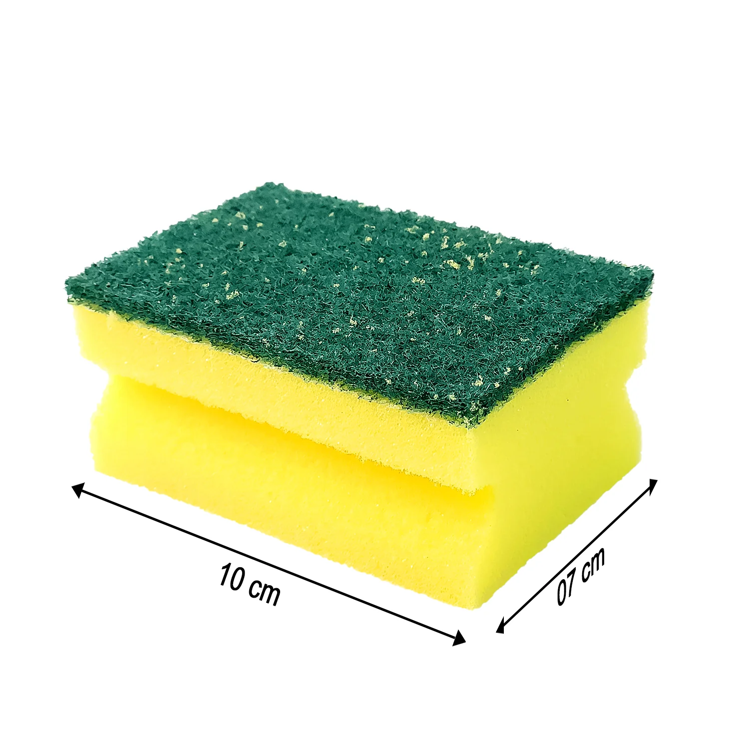 Scrub Sponge 2 in 1 PAD for Kitchen, Sink, Bathroom Cleaning Scrubber (3 Pc) - Image 4