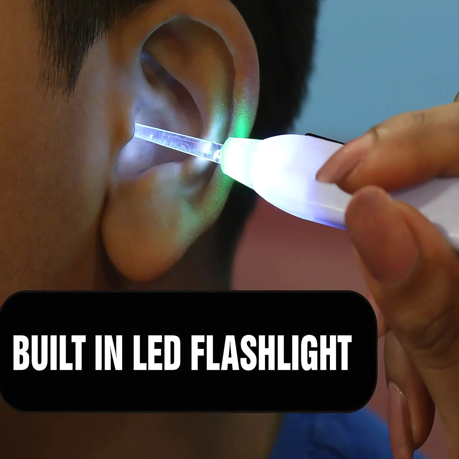 Pink LED Flashlight Earpick with Tweezer (1 Pc) - Image 3