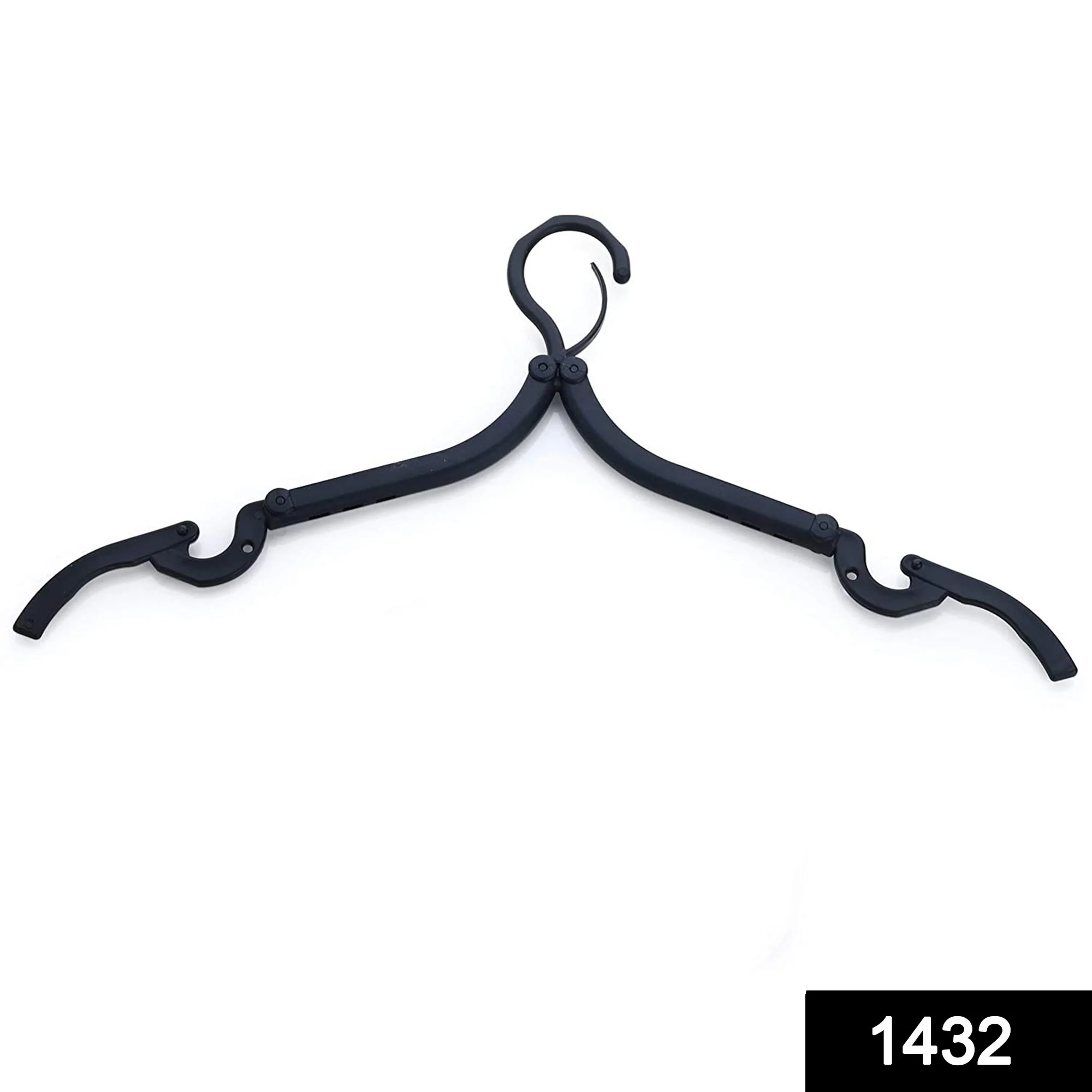Portable & Foldable Multicolor Plastic Hangers (1pc) - Image 2