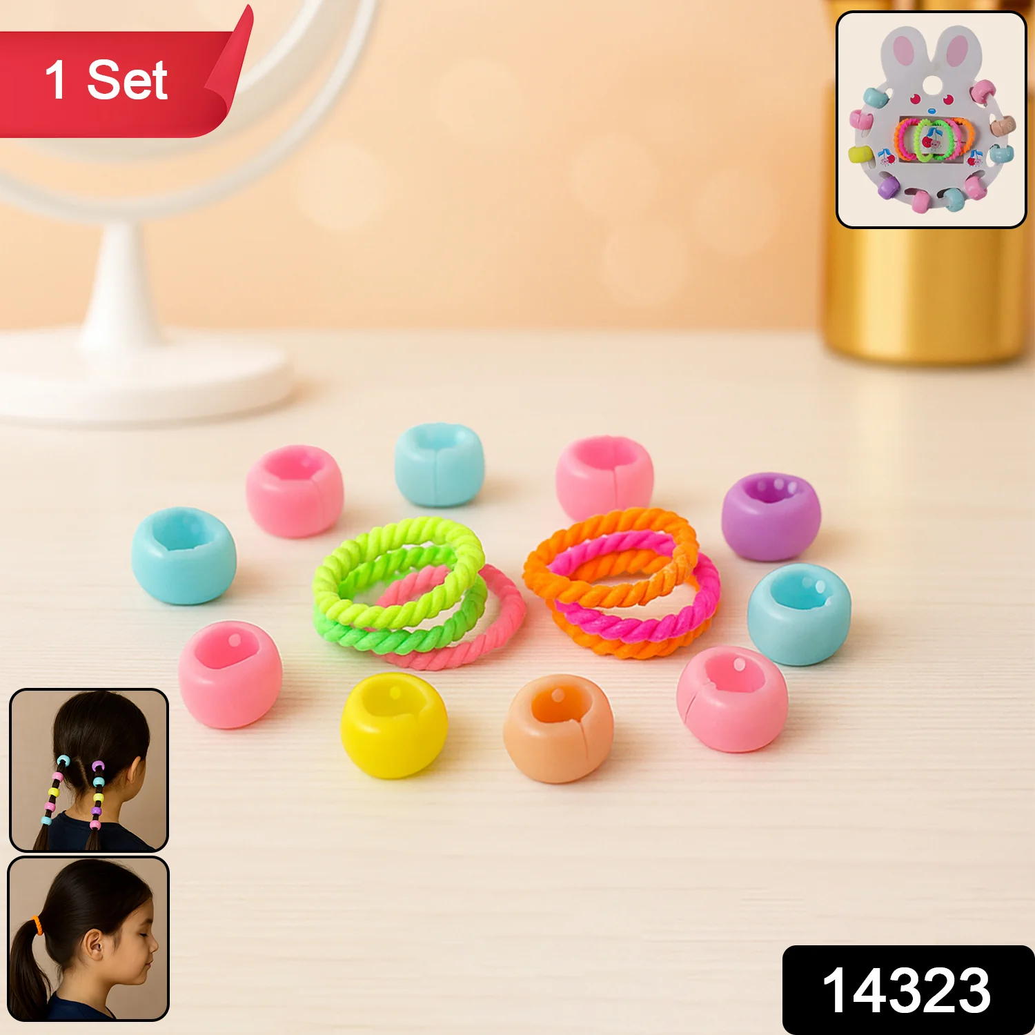 Hair Clip & hairband Accessories Set for Girls (1 Set) - Image 2