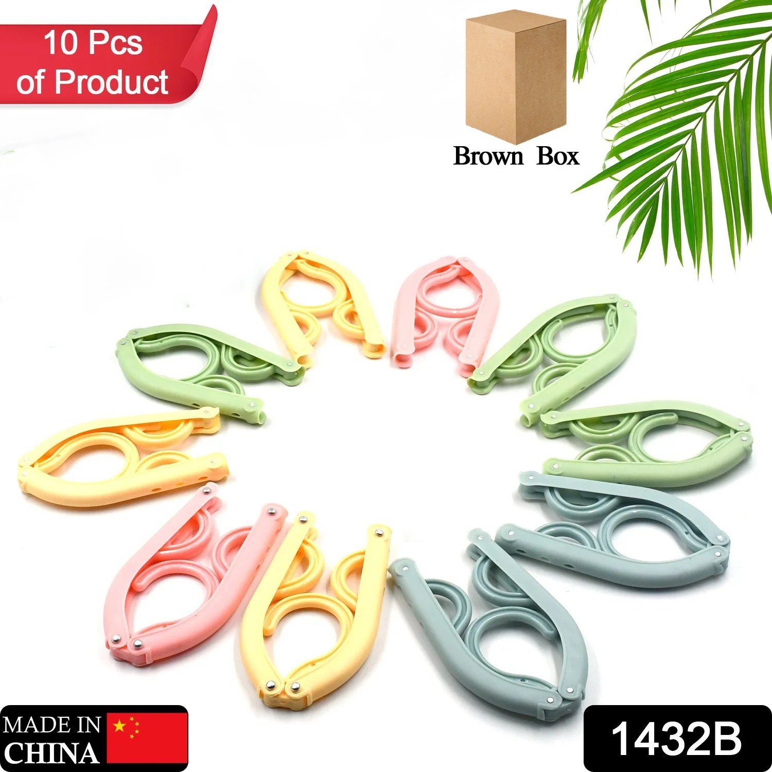10 Pcs Portable Folding Clothes Hanger - Image 2