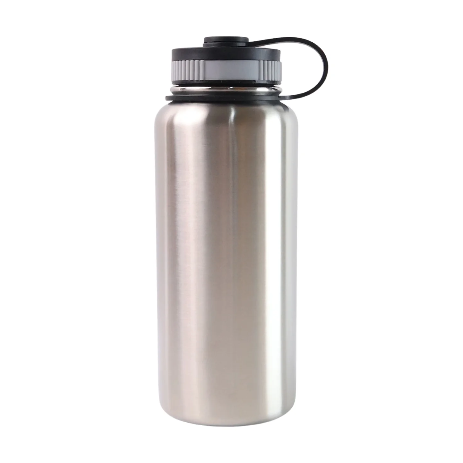 Silver Stainless Steel Double Wall Vacuum-Insulated Drink Water Bottle (1000 ML) - Image 5