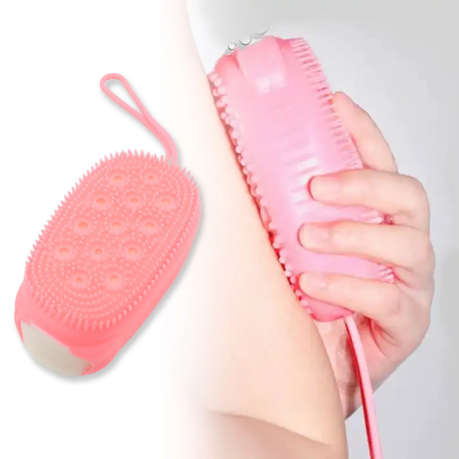 Super Soft Silicone Bath Brush – Double-Sided Body Scrubber for Exfoliation - Image 3
