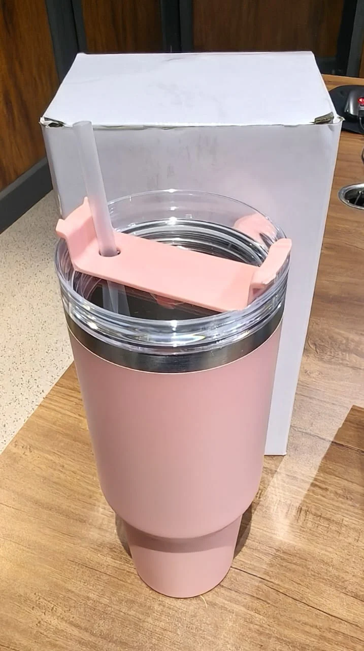 Peach Extra Large Insulated Travel Mug, Tumbler (1200ML - 1 Pc) - Image 7