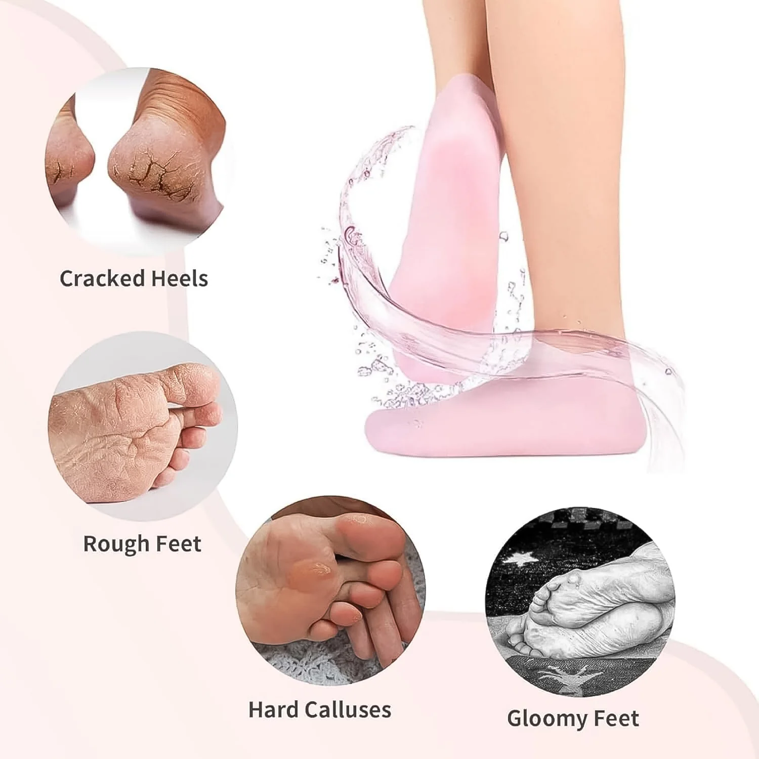 Silicone Moisturizing Socks (1 Pair) - Image 3