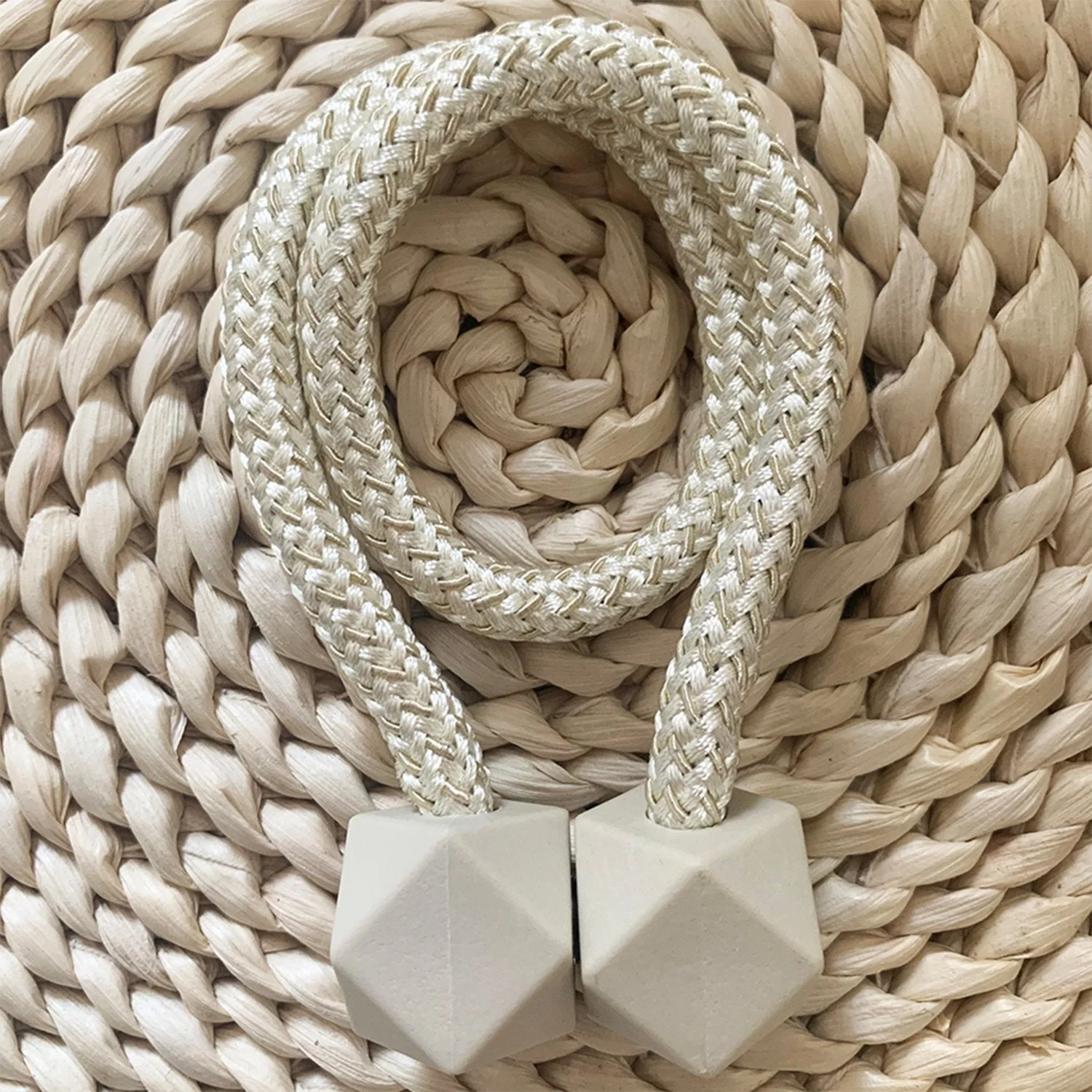 Home Magnetic Curtain Tiebacks, Straps, Buckle, Clips Rope (2 Pc) - Image 3