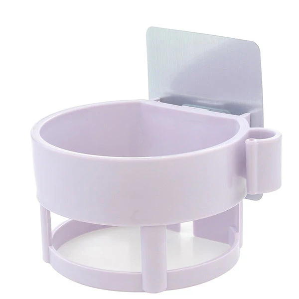 Self Adhesive Hair Dryer Holder – Bathroom Wall Storage Shelf Organizer Stand - Image 4