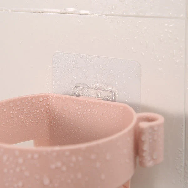 Self Adhesive Hair Dryer Holder – Bathroom Wall Storage Shelf Organizer Stand - Image 5