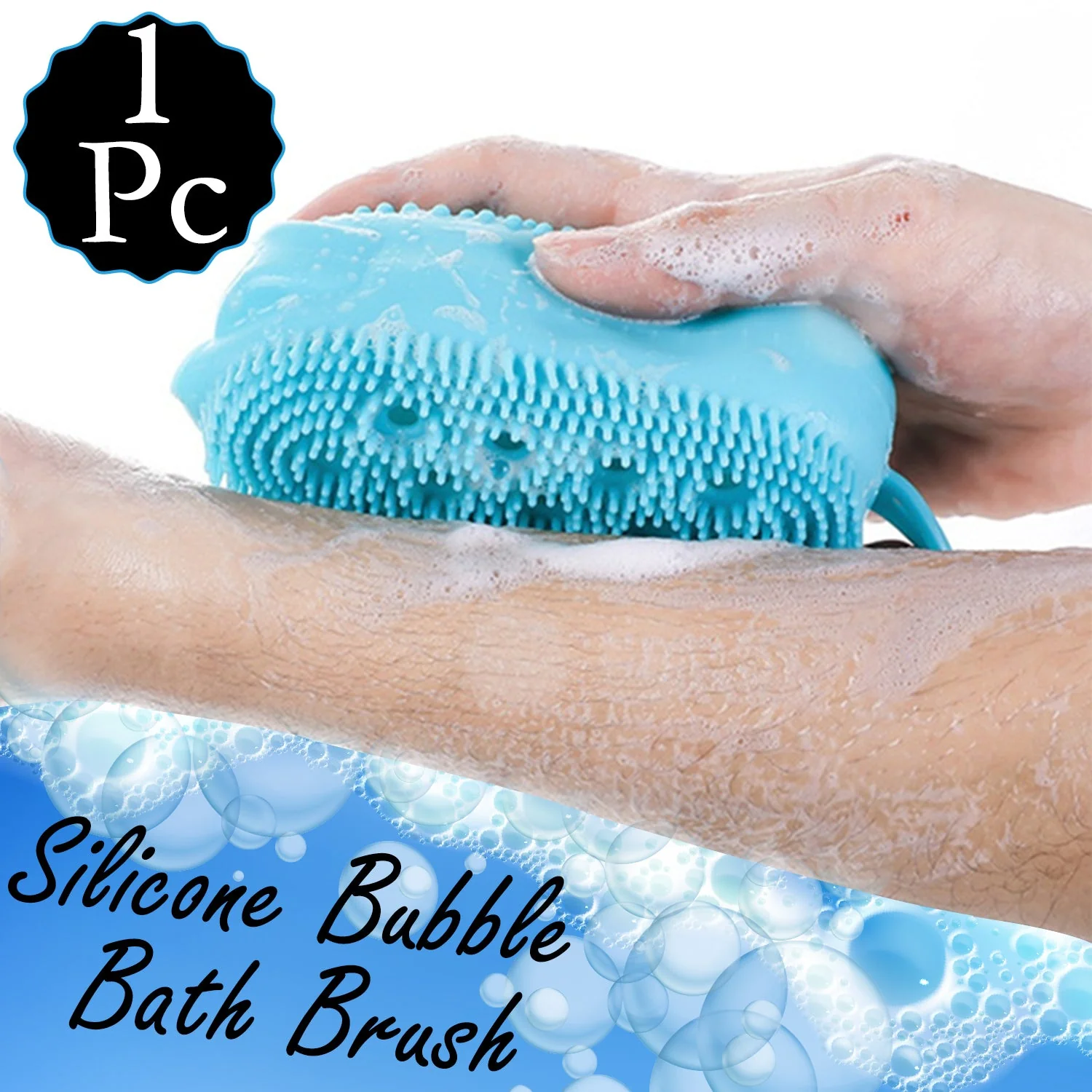 Silicone Bubble Bath SPA Super Soft Body Scrubbing Brush - Image 4