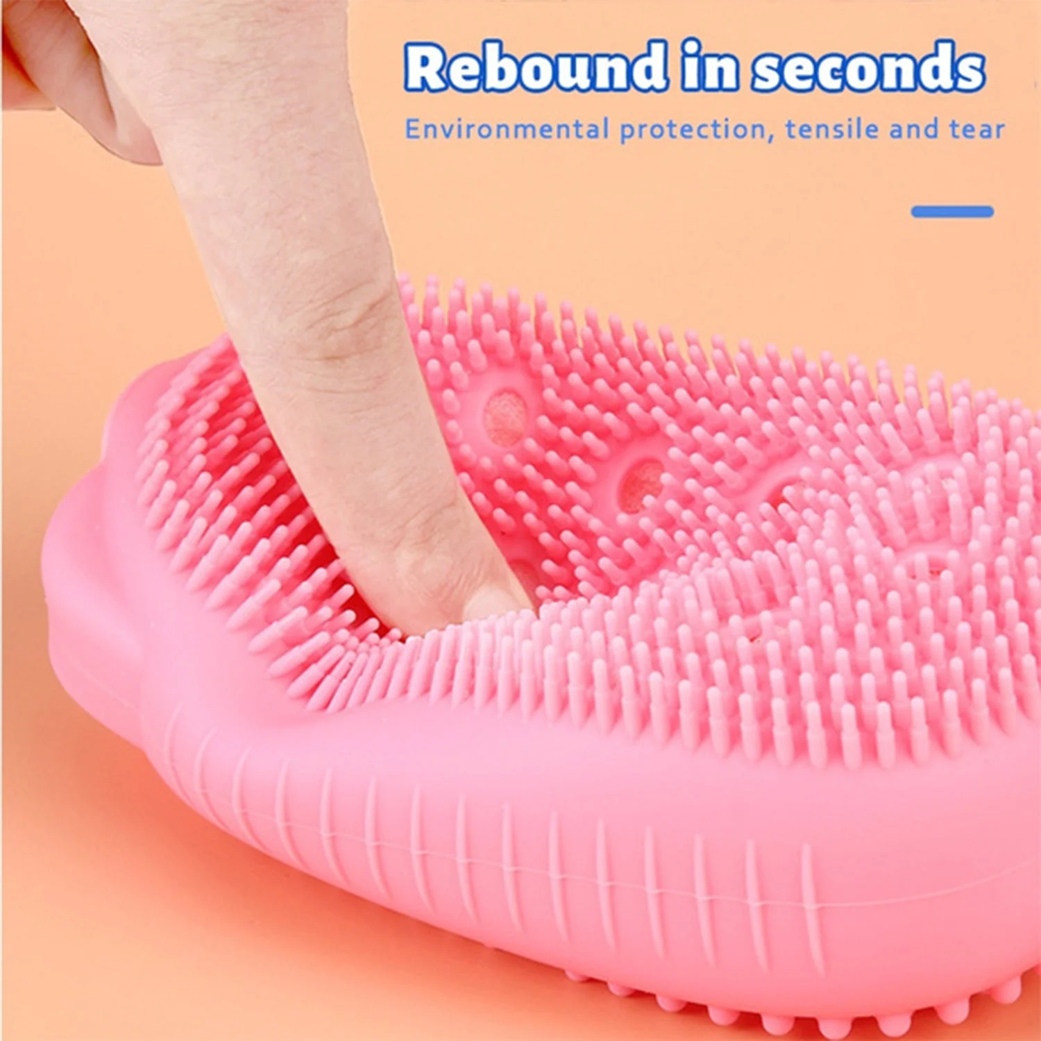 Silicone Bubble Bath SPA Super Soft Body Scrubbing Brush - Image 6