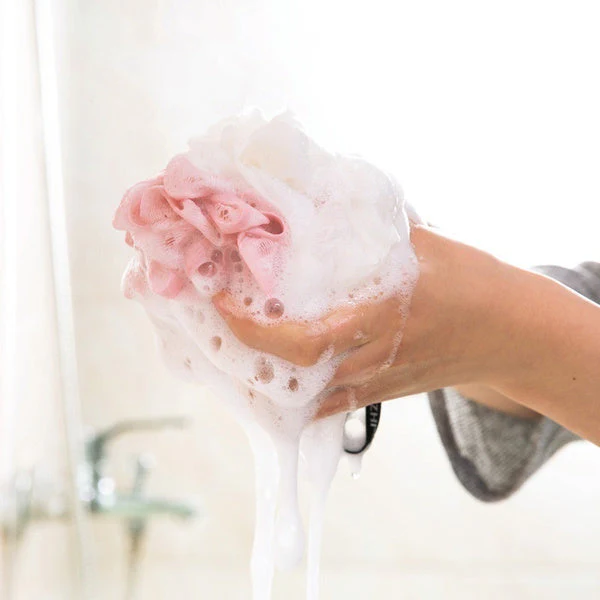 Bath Sponge Round Loofah and Back Scrubber for Men and Women - Image 3