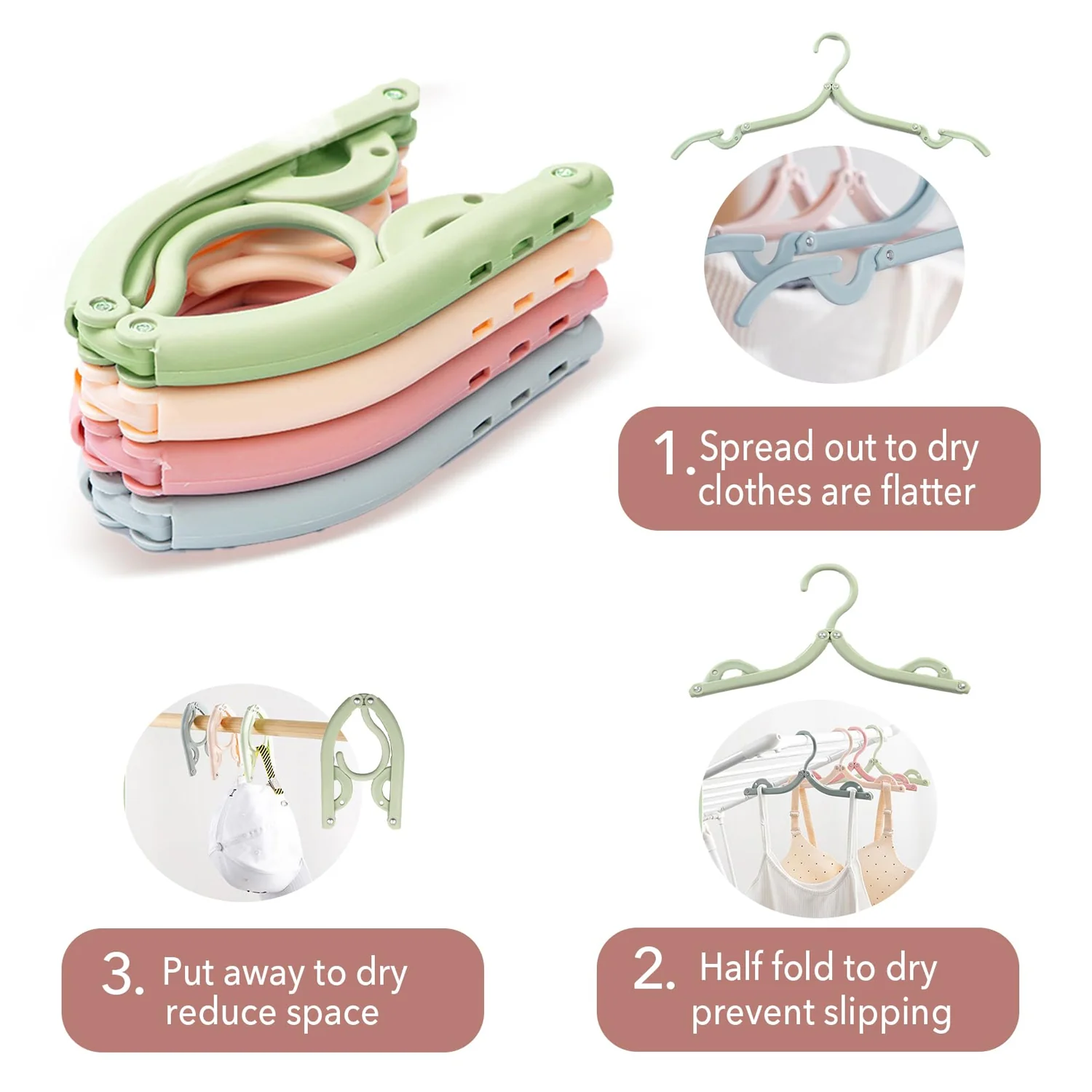 Travel Hangers, Portable Folding Clothes Hangers (1 Pc) - Image 6