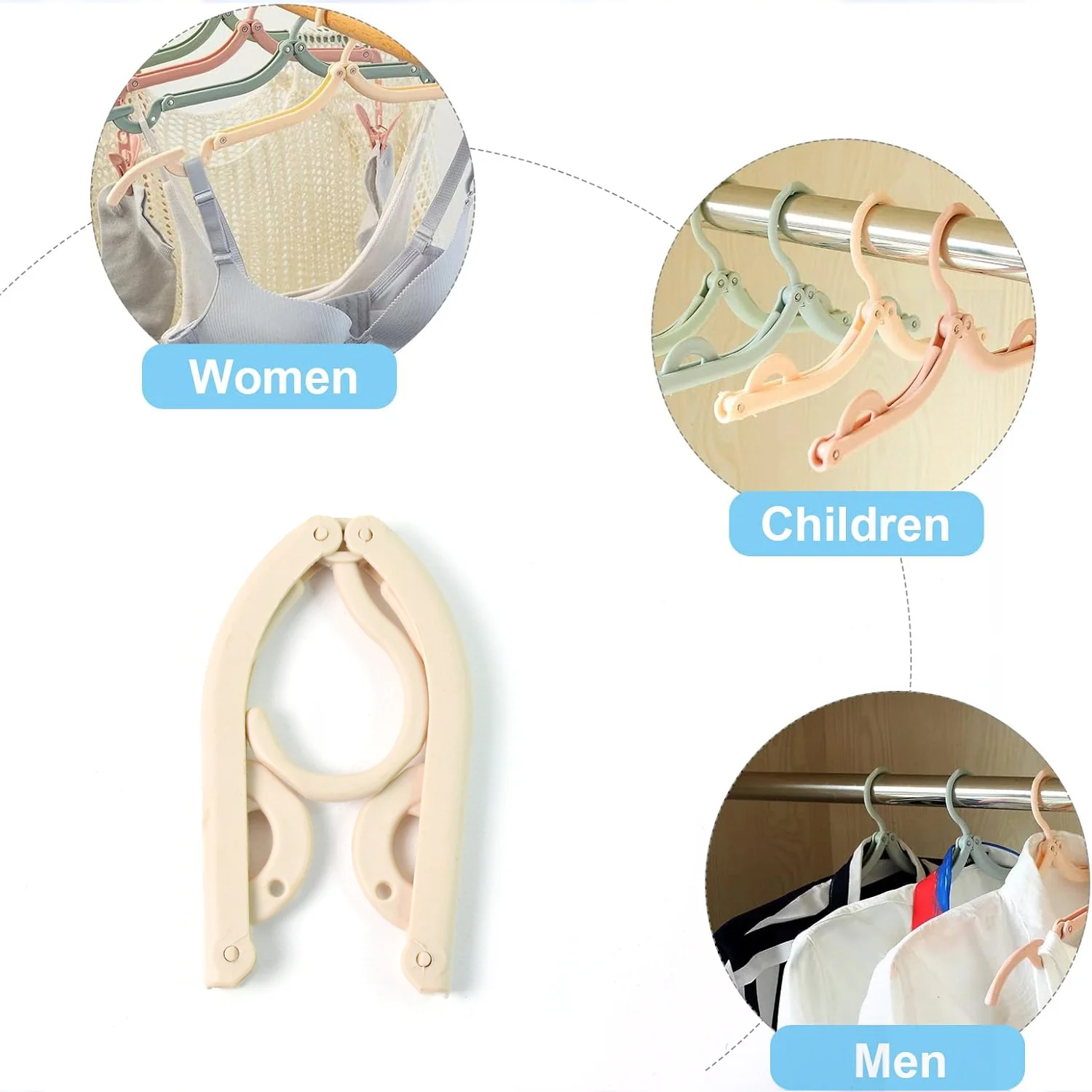 Travel Hangers, Portable Folding Clothes Hangers (1 Pc) - Image 8