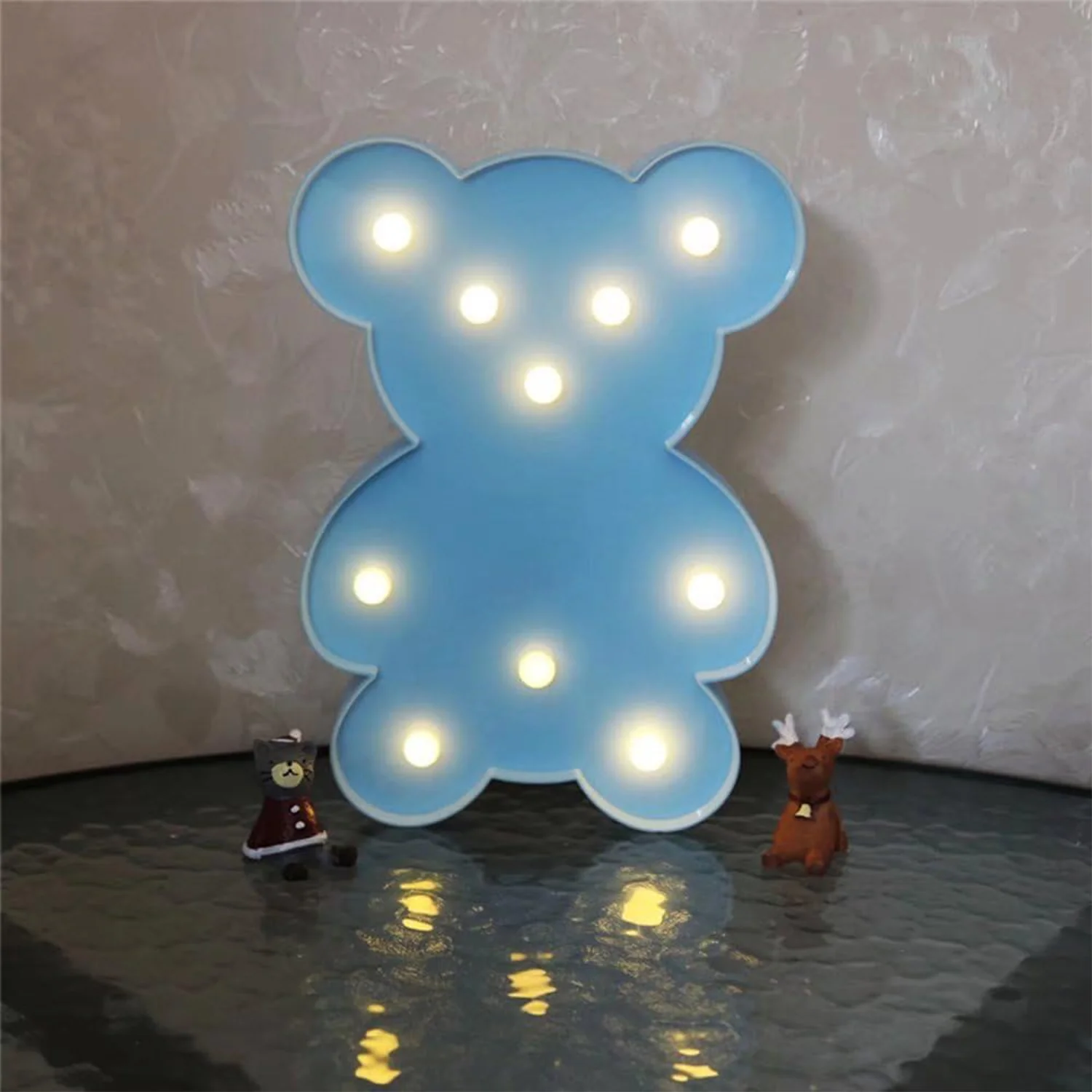 Teddy Bear Shape LED Decorative Night Light (1 Pc) - Image 3