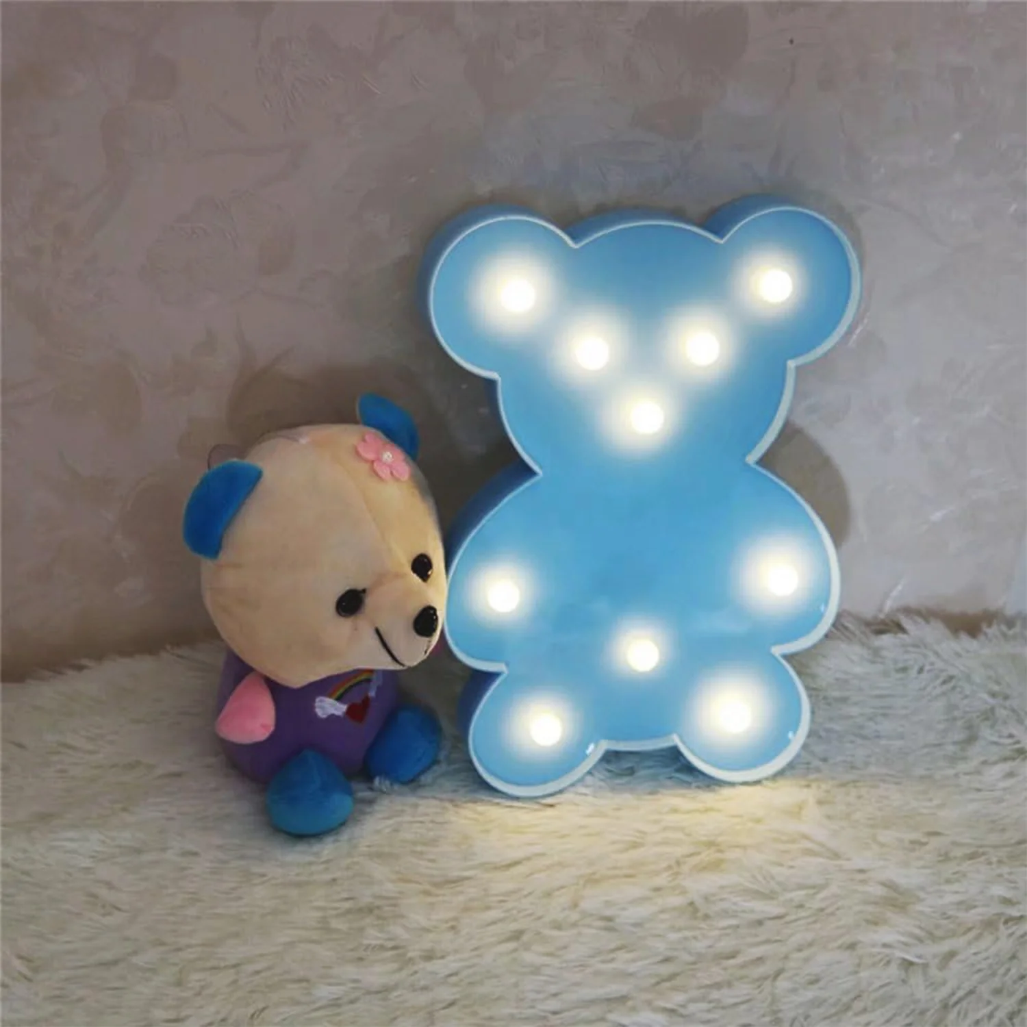 Teddy Bear Shape LED Decorative Night Light (1 Pc) - Image 4