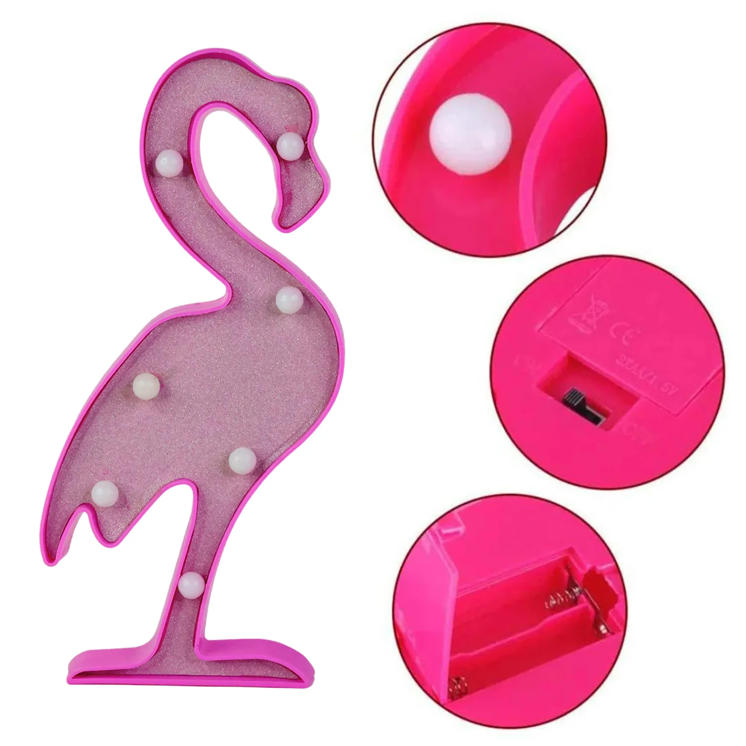 Flamingo Shape LED Decorative Night Light (1 Pc) - Image 7