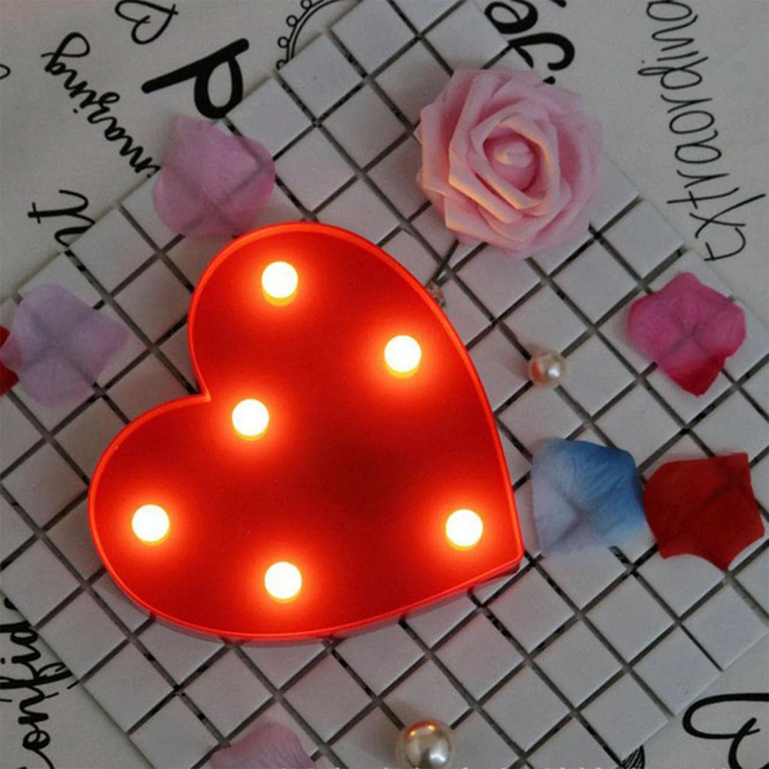 Heart Shape LED Decorative Night Light (1 Pc) - Image 6