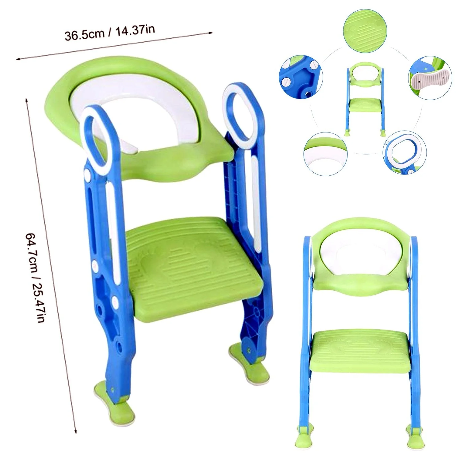 2 in 1 Training Foldable Ladder Potty Toilet Seat for Kids  ----- - Image 5