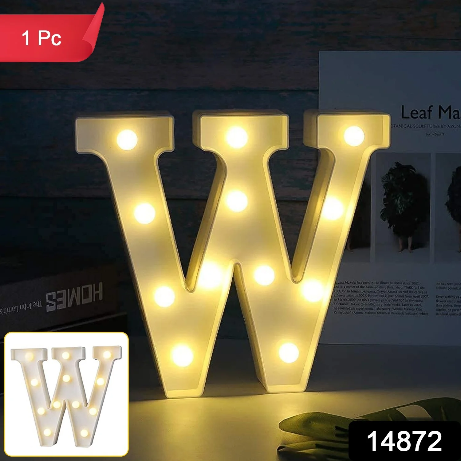 W Shaped LED Decorative Night Light (1 Pc) - Image 2
