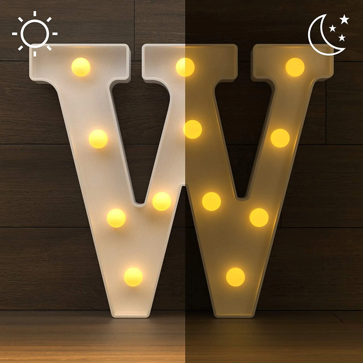 W Shaped LED Decorative Night Light (1 Pc) - Image 3