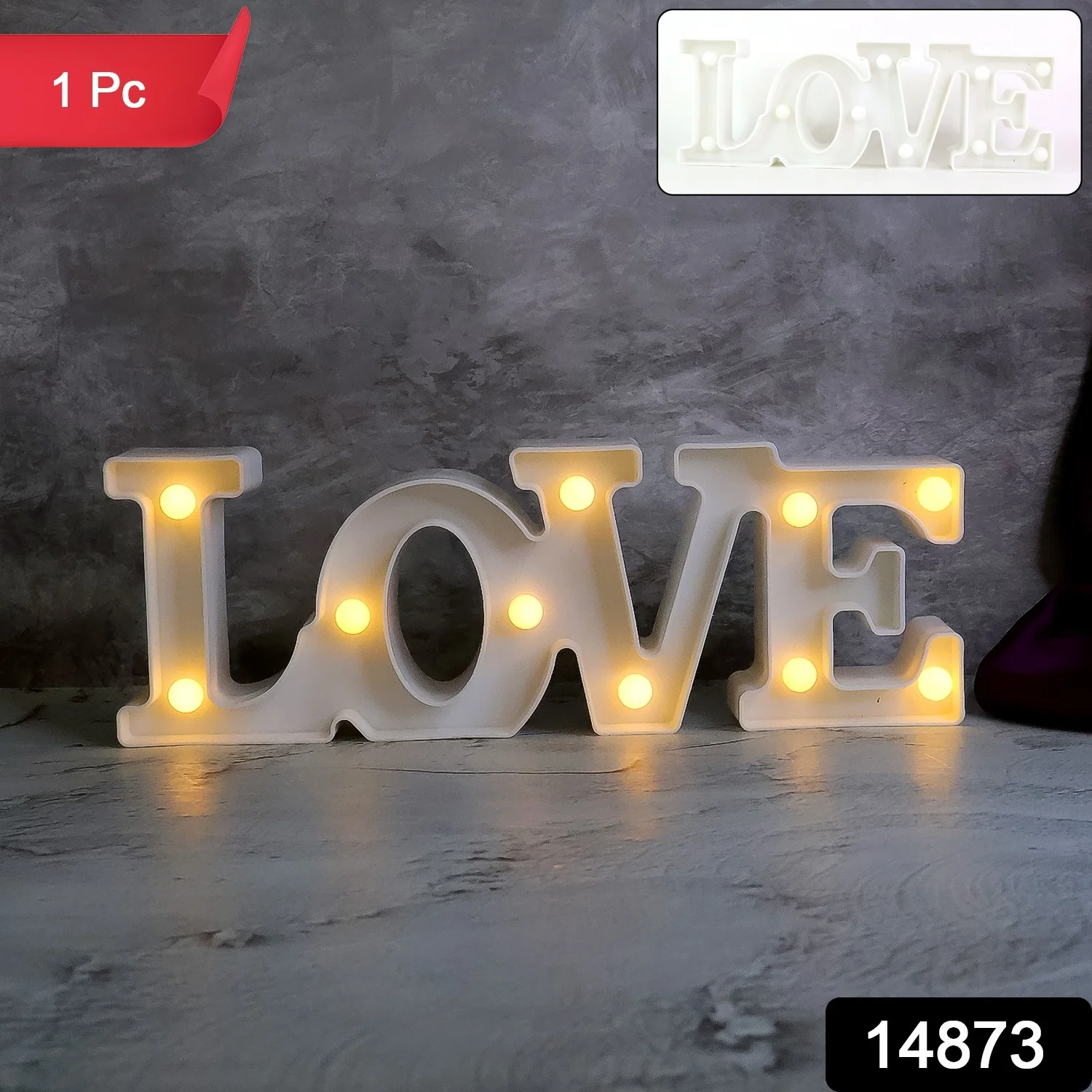 Love Shaped LED Decorative Night Light (1 Pc) - Image 2