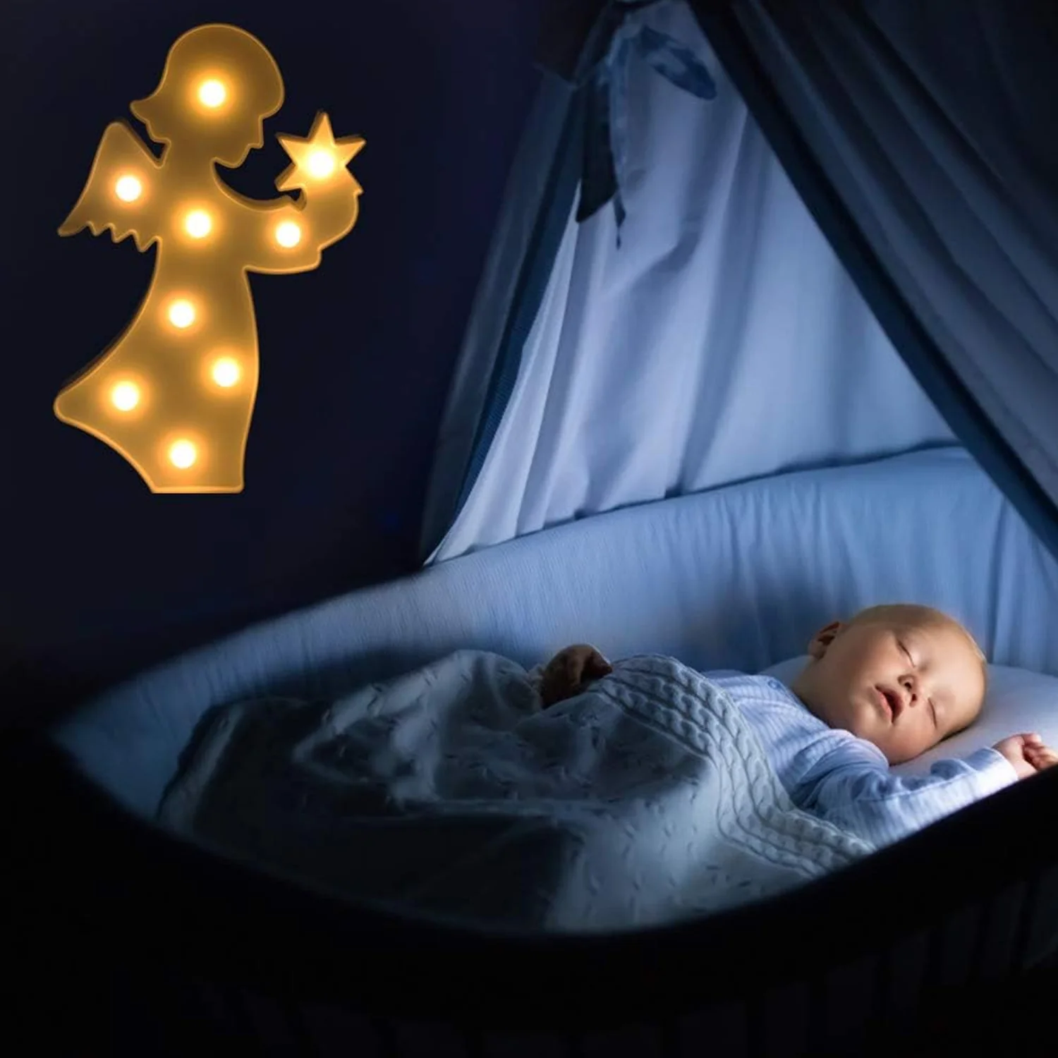 Angel Shaped LED Decorative Night Light (1 Pc) - Image 3