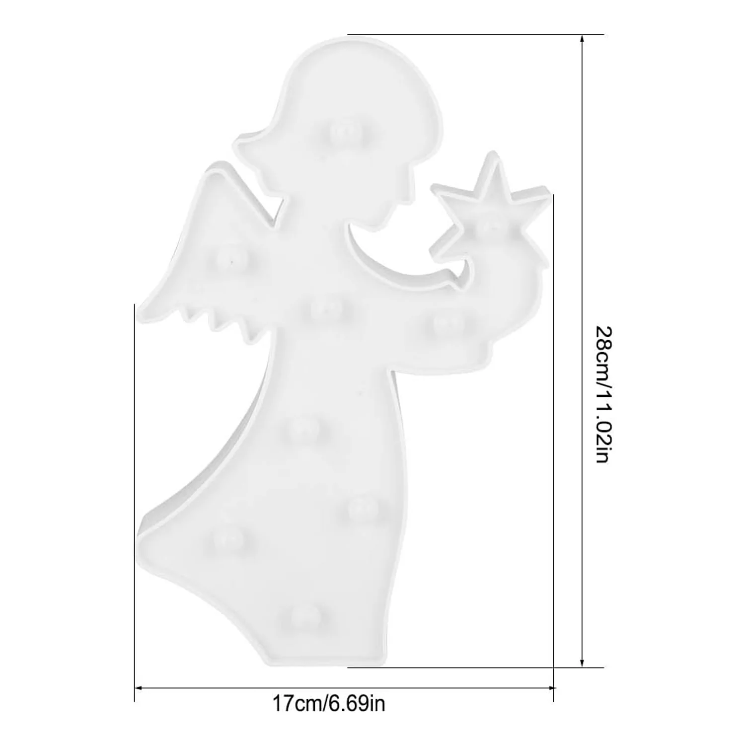 Angel Shaped LED Decorative Night Light (1 Pc) - Image 4