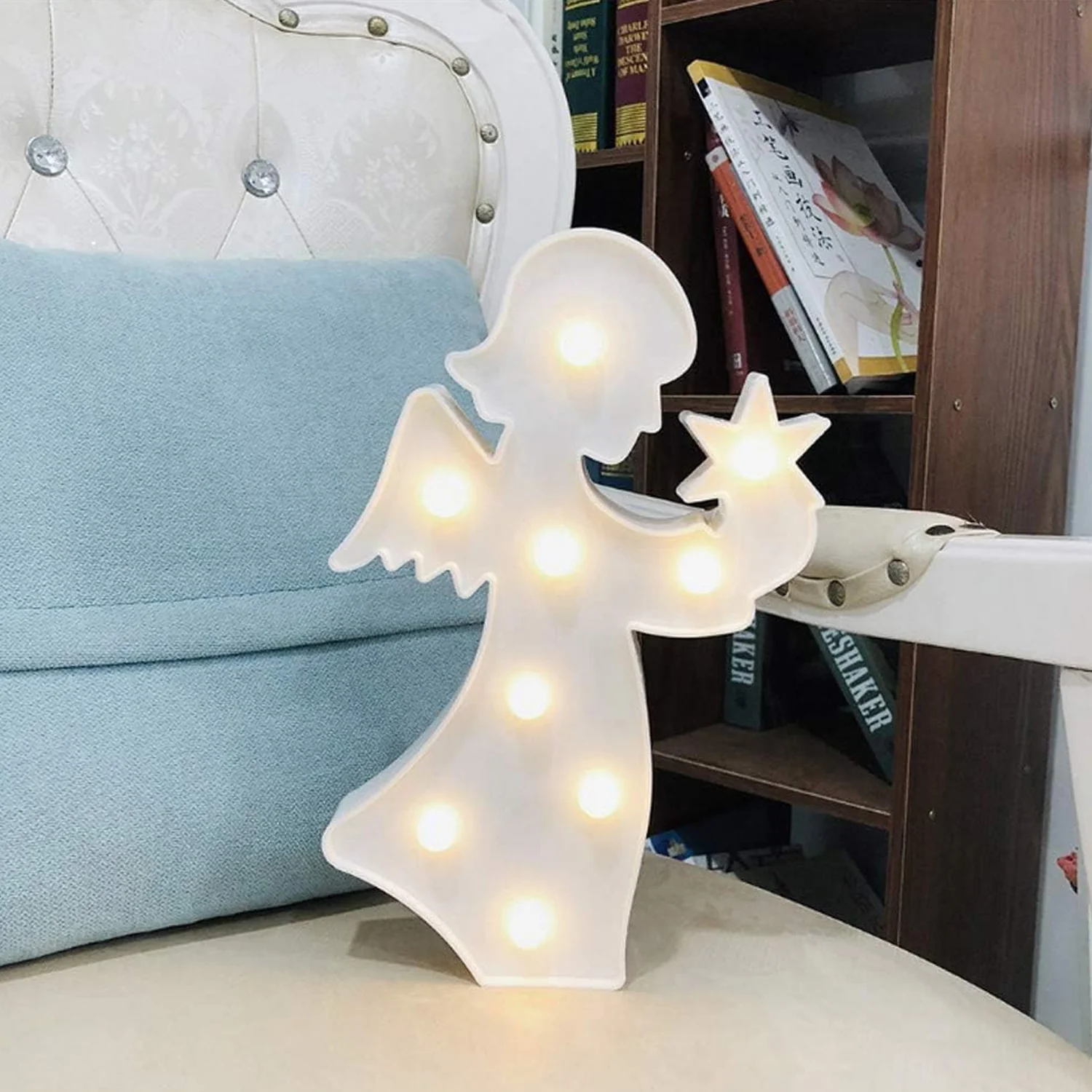 Angel Shaped LED Decorative Night Light (1 Pc) - Image 6